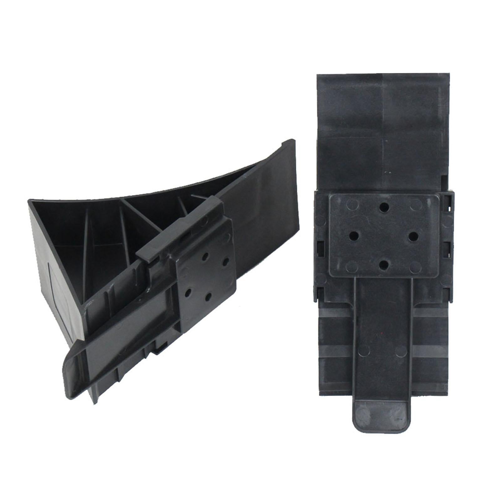 2 Pieces Wheel Chocks Replaces Rubber Wheel Chocks for Car Auto Trailer 22x9x11cm black