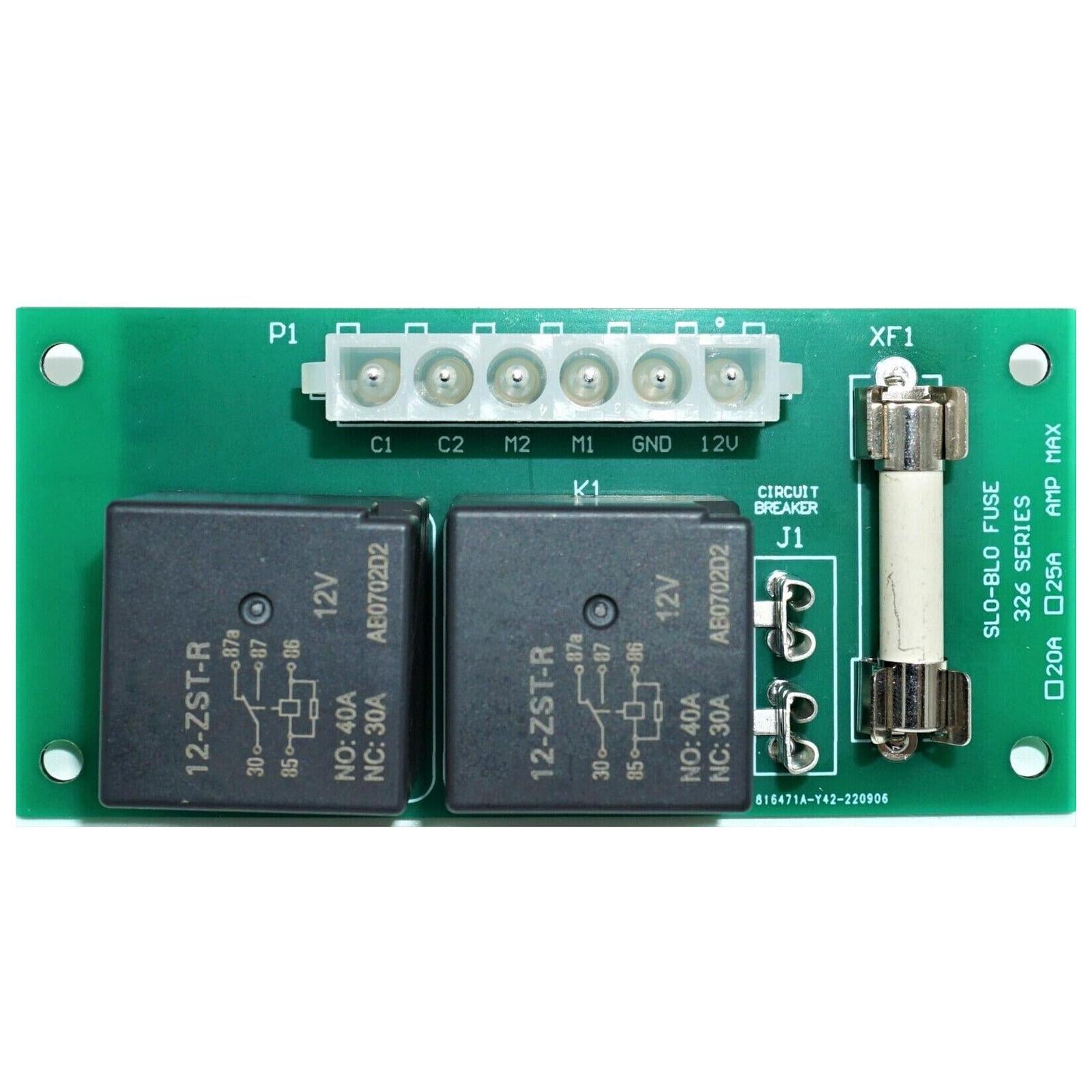 140-1130 Slide Out Relay Control Board Lightweight Power Gear Slow Blow Fuse