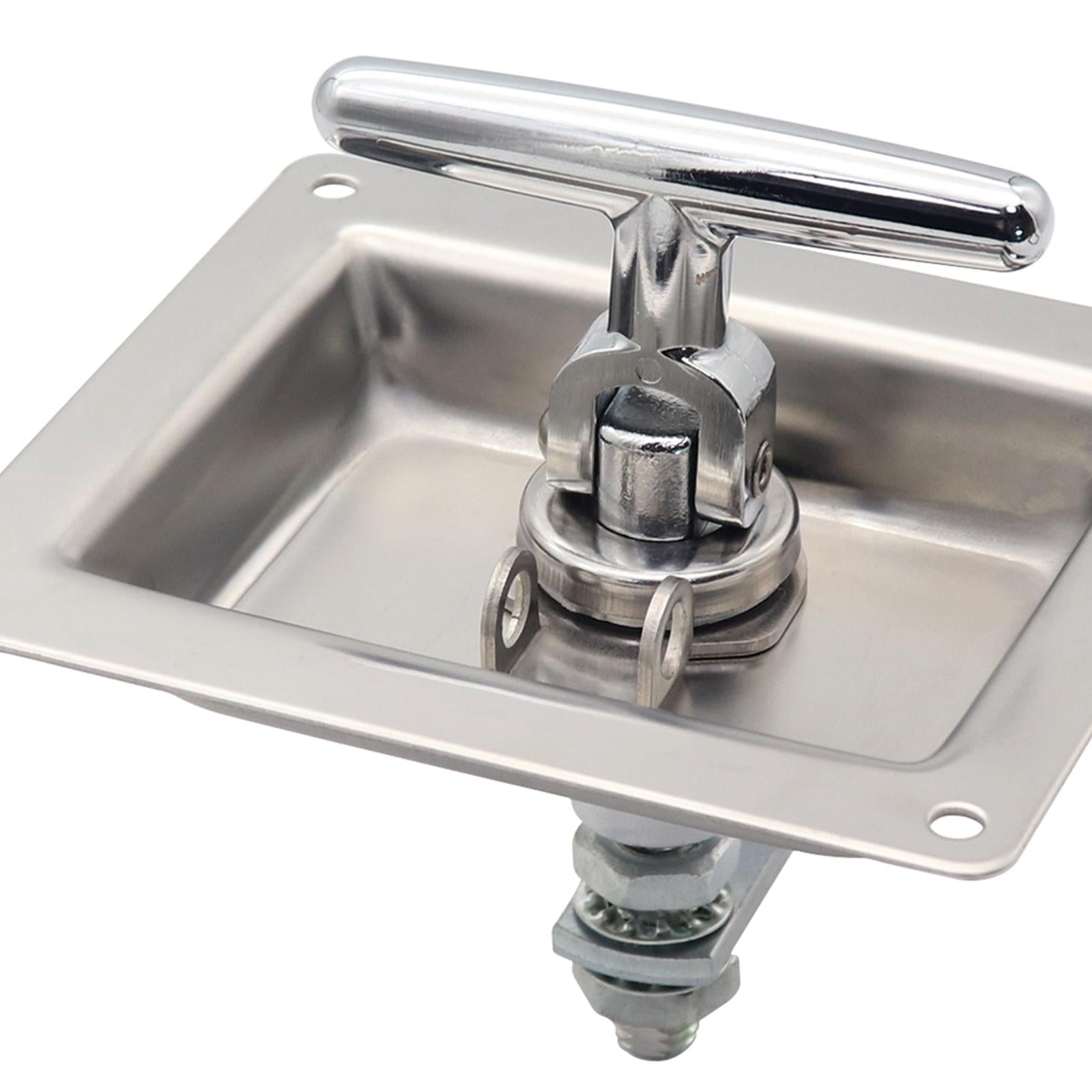 Truck Folding T Latch Handle Lock T Type Lock Latch for RV Truck Camper