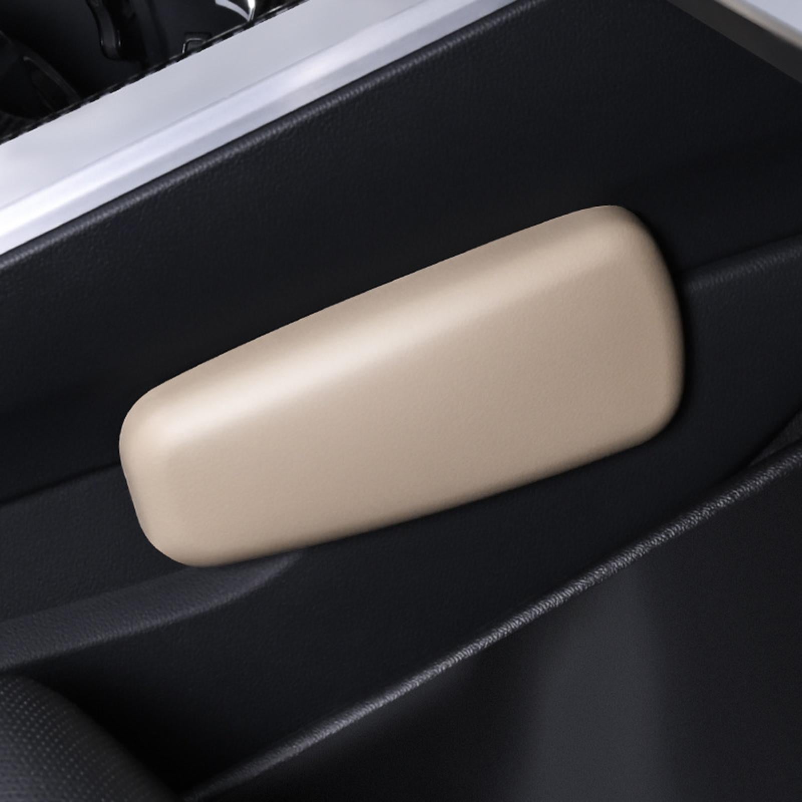 Auto Car Armrest Pad Soft Pad Elbow Pad Interior Accessories PU Leather Beige
