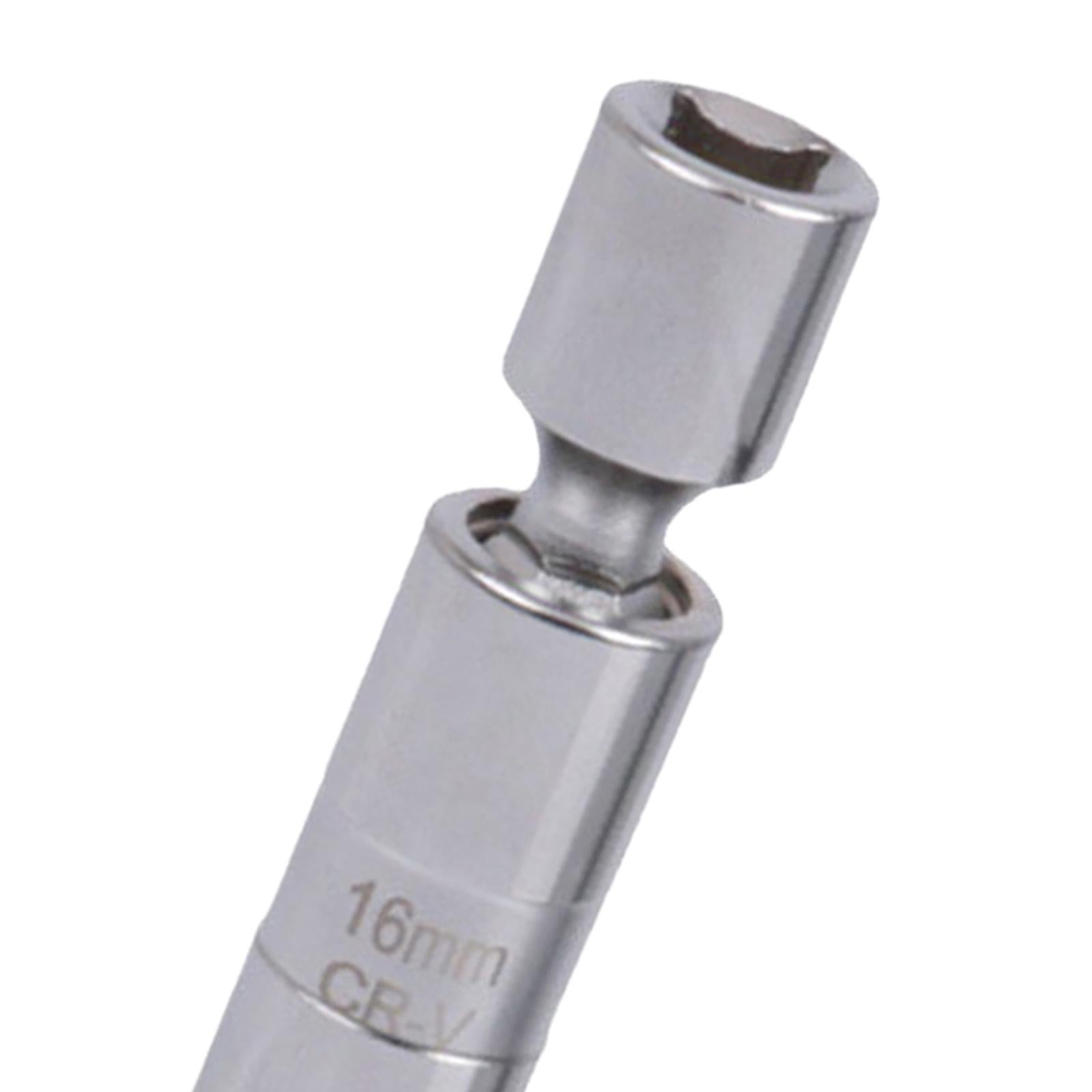 Magnetic Spark Plug Socket 3/8inch Drive 12 Points Wrench Car Repair Swivel 97mm 16mm