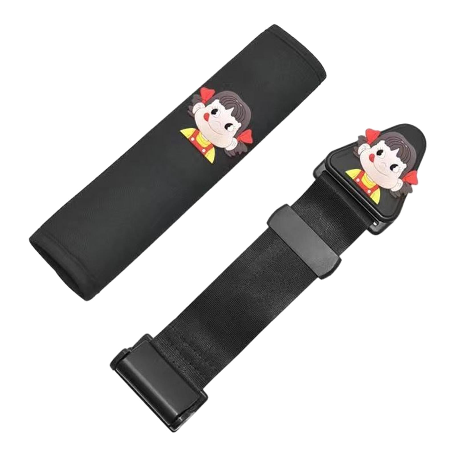 Seat Belt Adjuster Improve Driving Comfort Auto Shoulder Neck Strap Adjuster black girl
