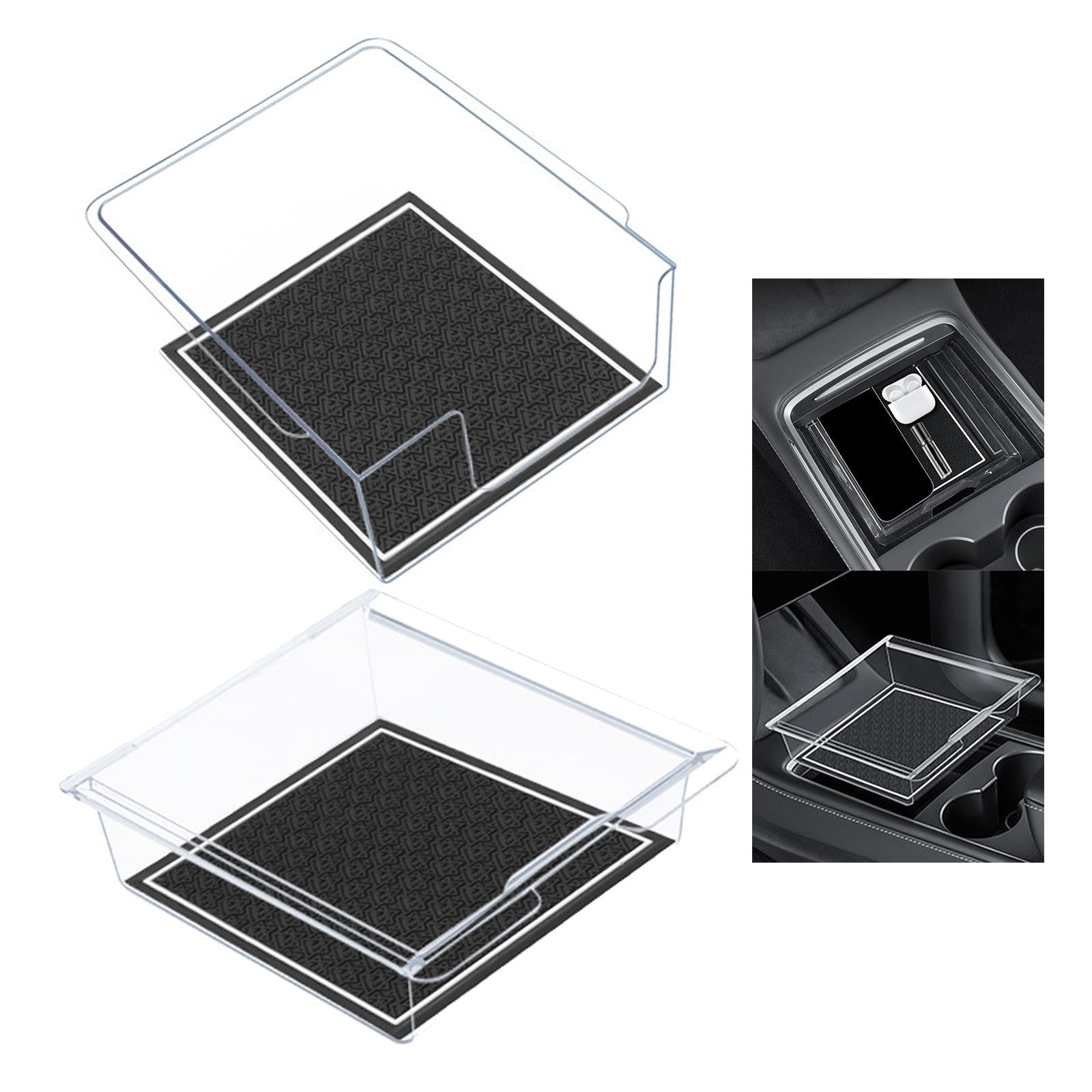 Central Console Organizer Tidy Interior Accessories for Tesla Model 3 Y front storage box