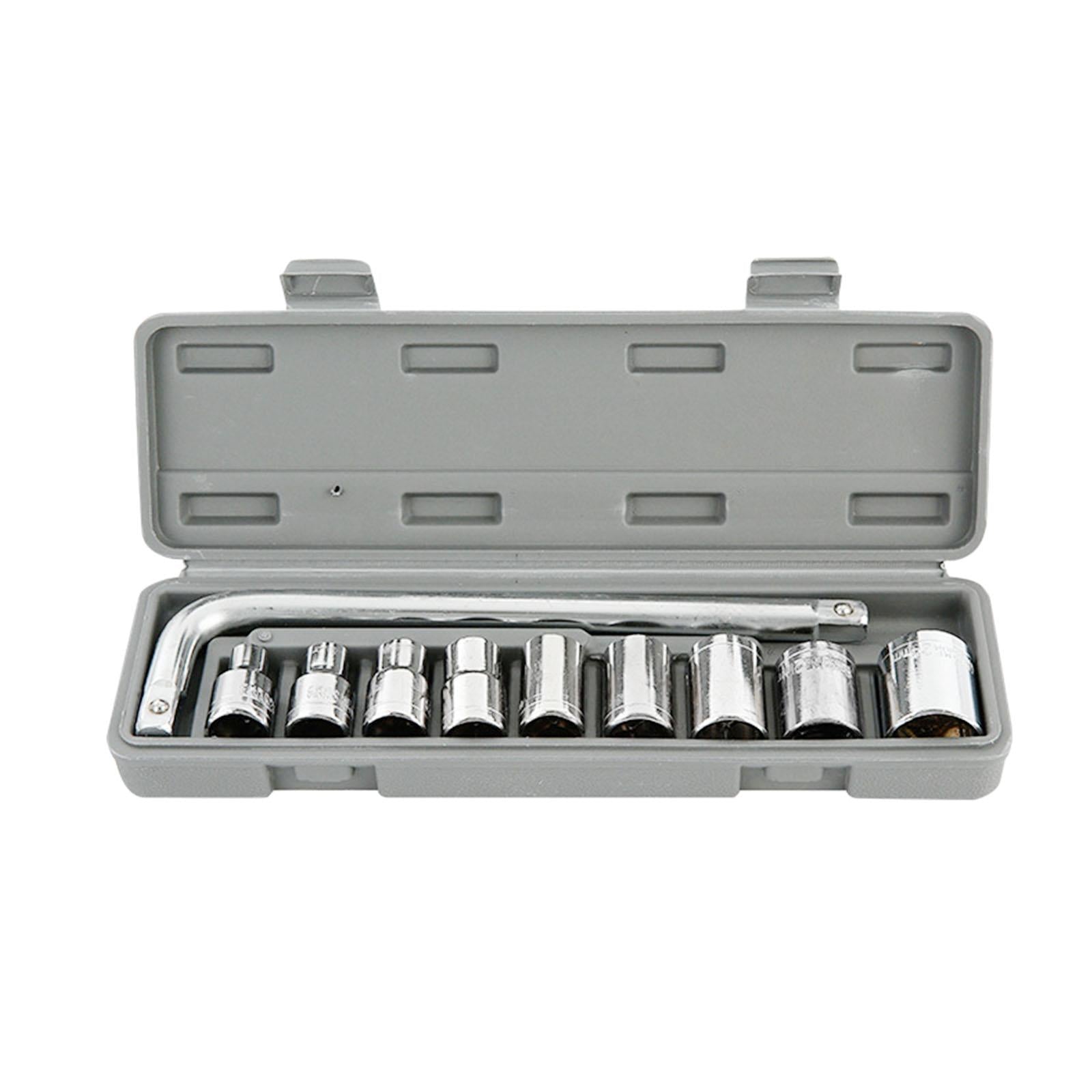 10x Drive Socket Wrench Set Woodworking Repairing Home Cars Auto Repair Tool