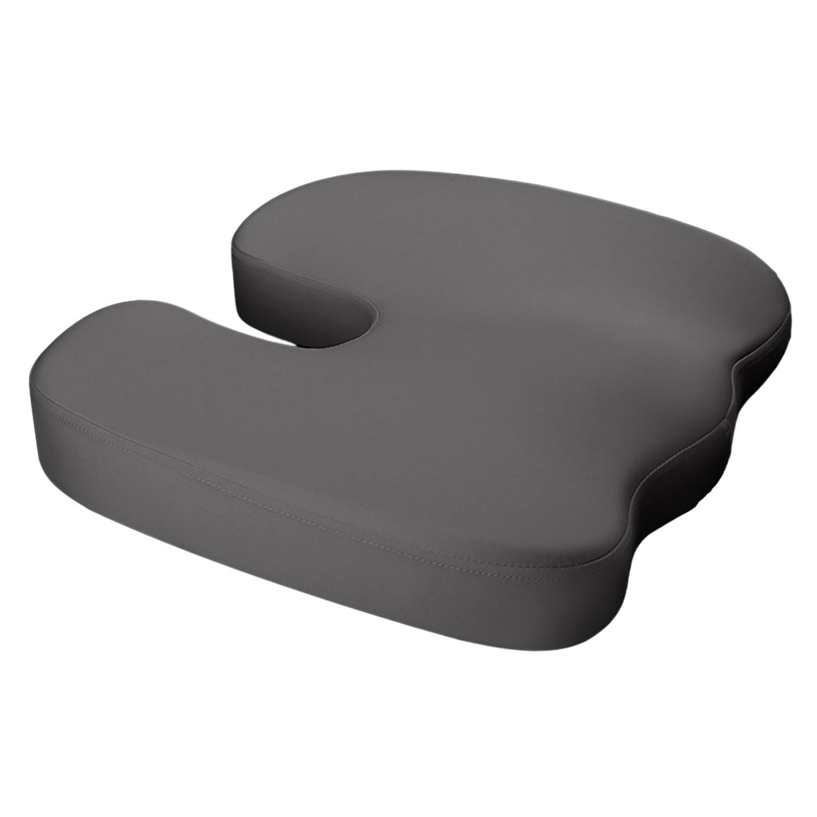 Memory Foam Seat Cushion Ergonomic Soft Chair Pad for Driving Home Cars Gray