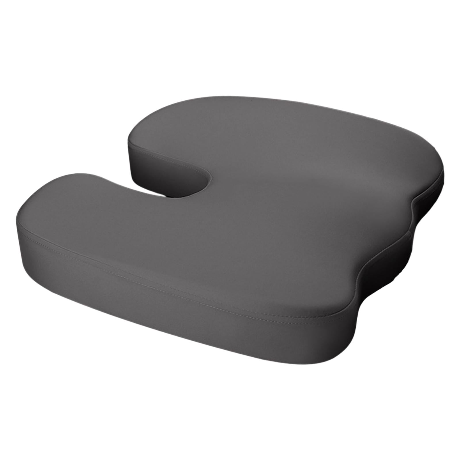 Memory Foam Seat Cushion Ergonomic Soft Chair Pad for Driving Home Cars Gray