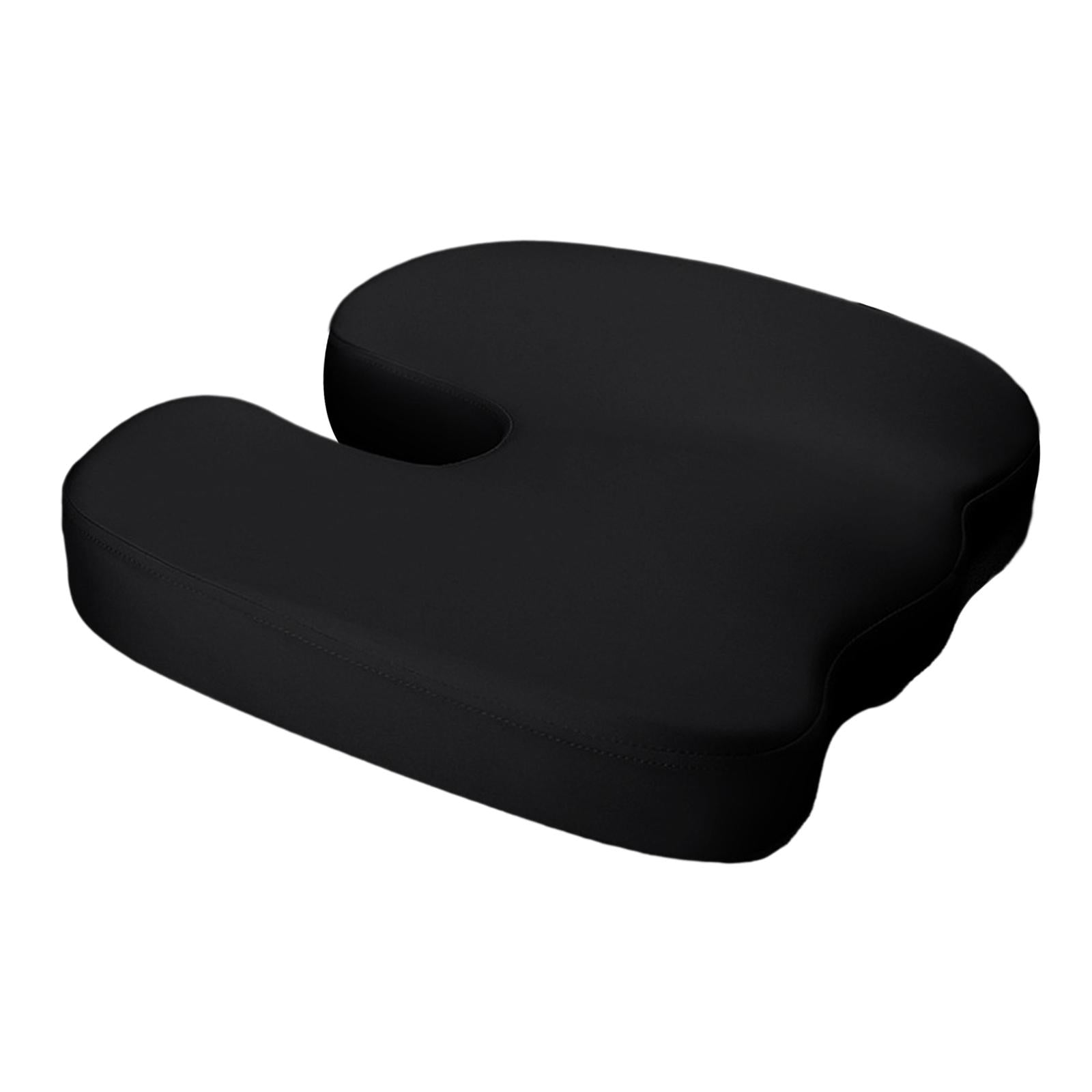 Memory Foam Seat Cushion Ergonomic Soft Chair Pad for Driving Home Cars Black