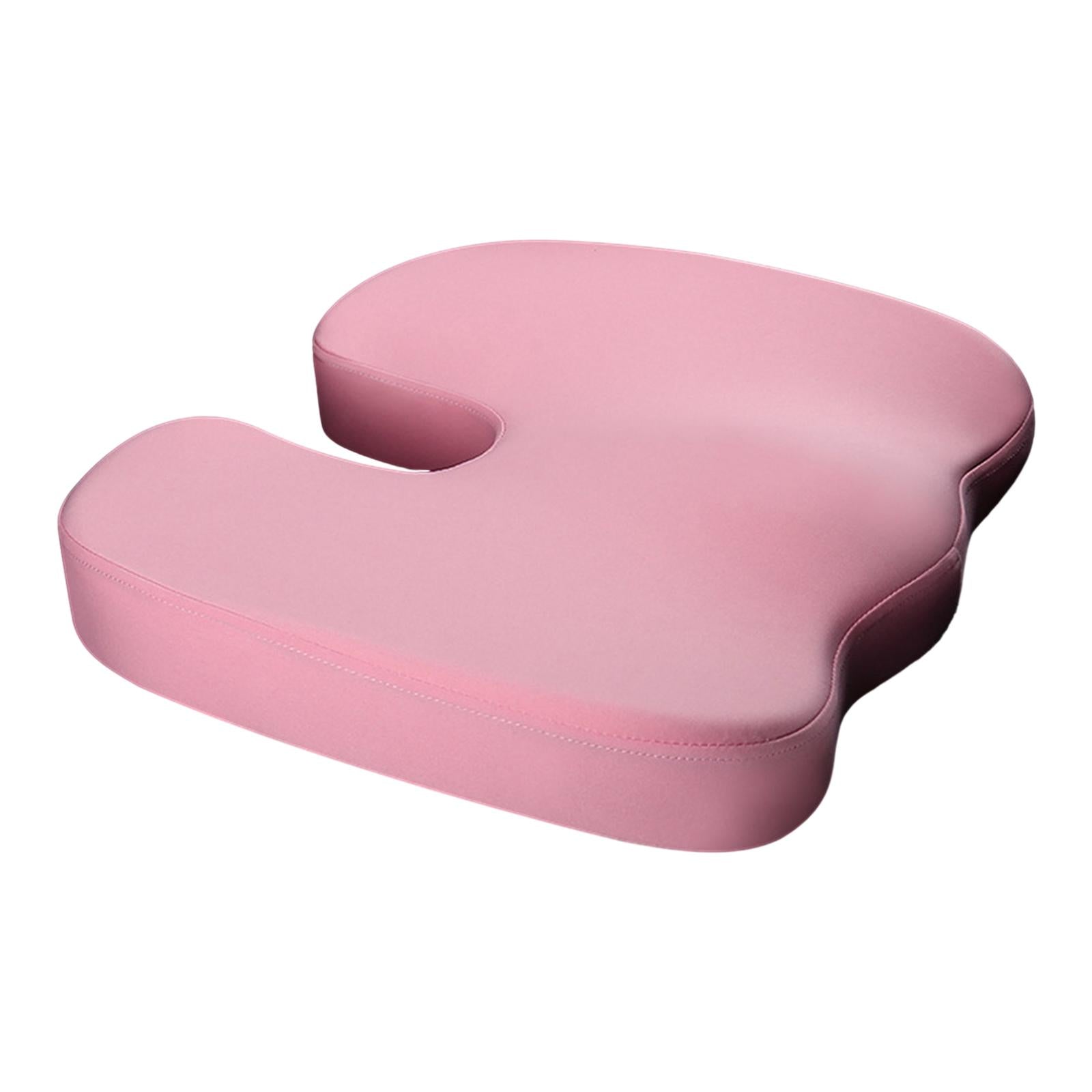 Memory Foam Seat Cushion Ergonomic Soft Chair Pad for Driving Home Cars Pink