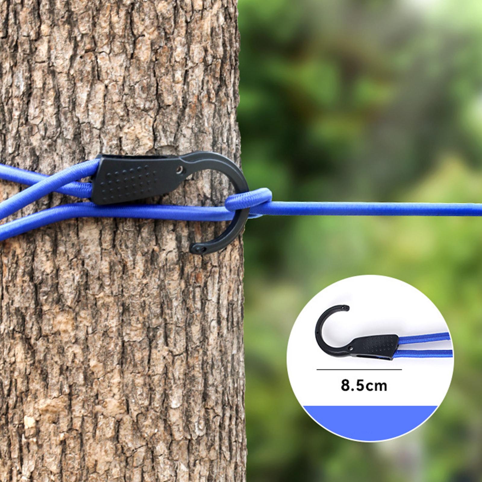 Clothesline Rope Cart Tie Down Bungie Rope for Travel Luggage Car Trunk blue 3M
