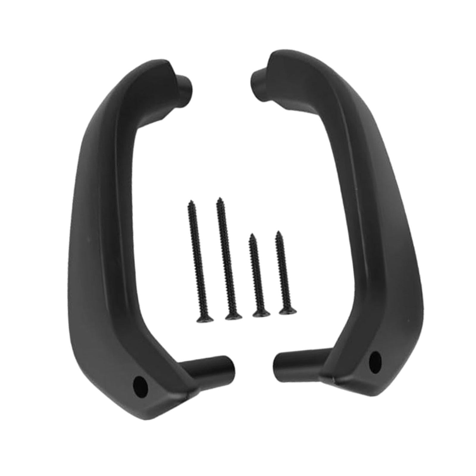 Interior Door Handle Vehicle Inside Door Handle for Ford Fiesta Durable Black 1 pair