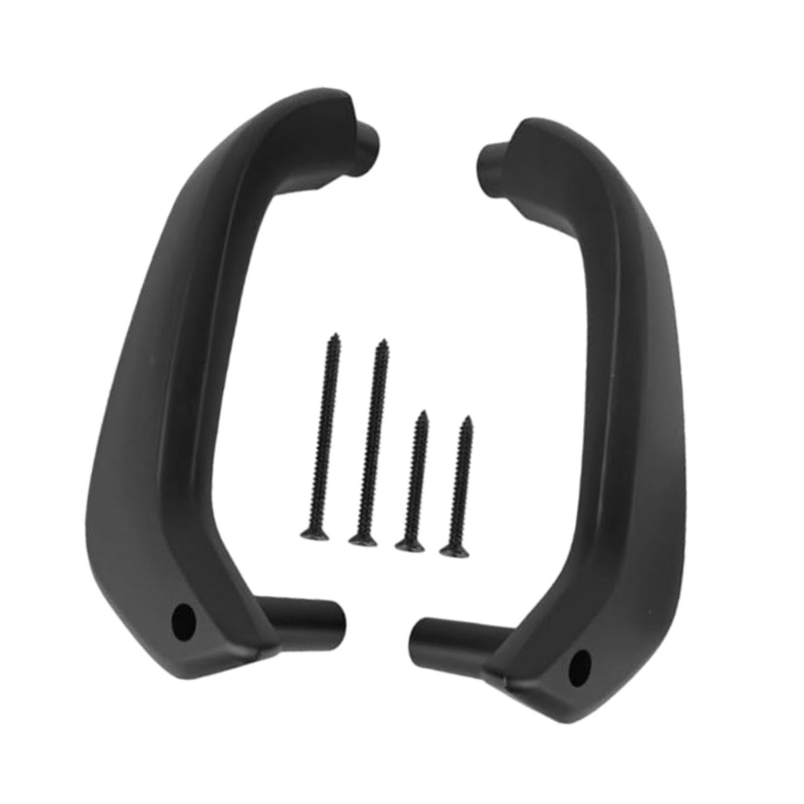 Interior Door Handle Vehicle Inside Door Handle for Ford Fiesta Durable Black 1 pair