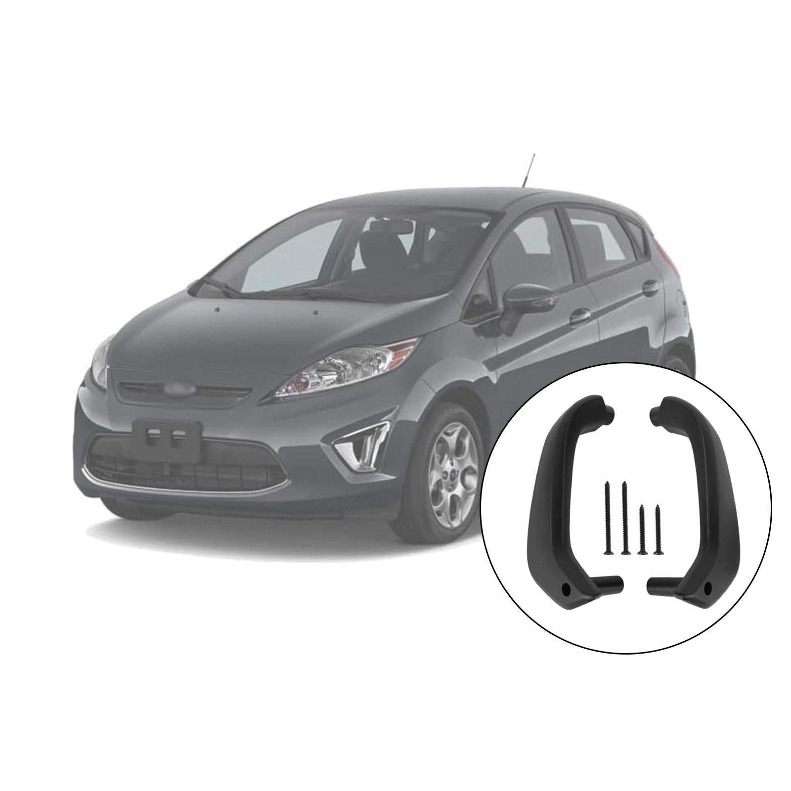 Interior Door Handle Vehicle Inside Door Handle for Ford Fiesta Durable Black 1 pair