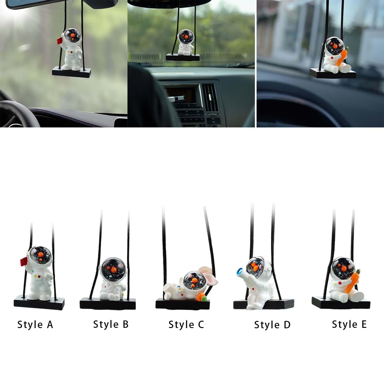 2xAstronaut Pendant for Car Hanging Ornament for Car Bedside Bedrooms Style A