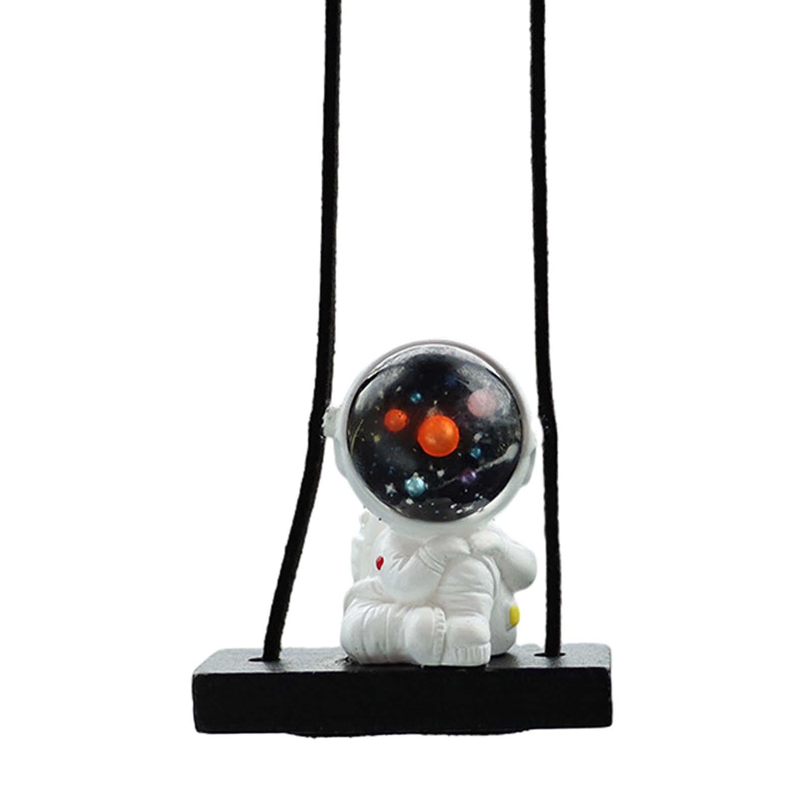 4xAstronaut Pendant for Car Hanging Ornament for Car Bedside Bedrooms Style B