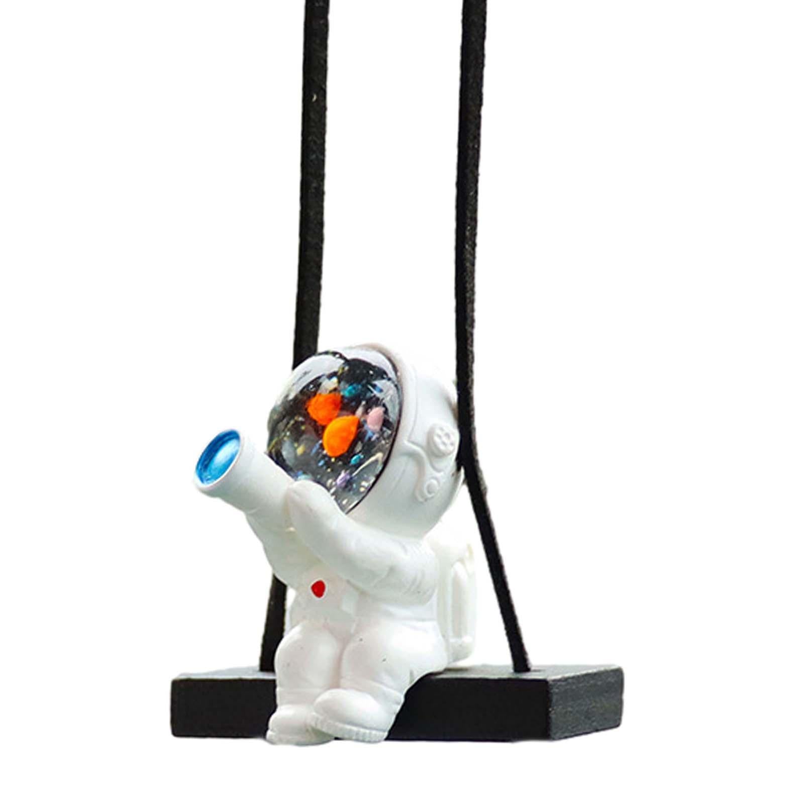 3xAstronaut Pendant for Car Hanging Ornament for Car Bedside Bedrooms Style E