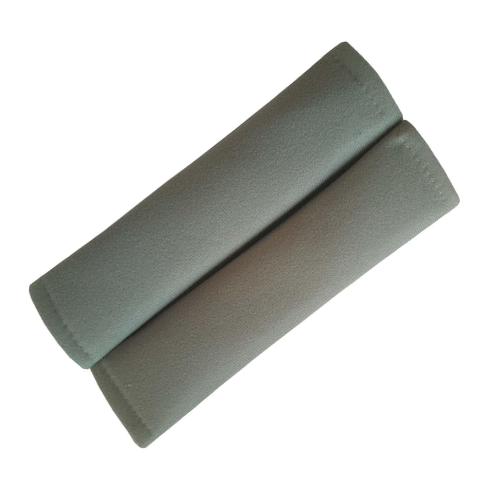 2Pcs Car Safety Belt Strap Shoulder Pad for Automobile Camera Golf Bags Grey