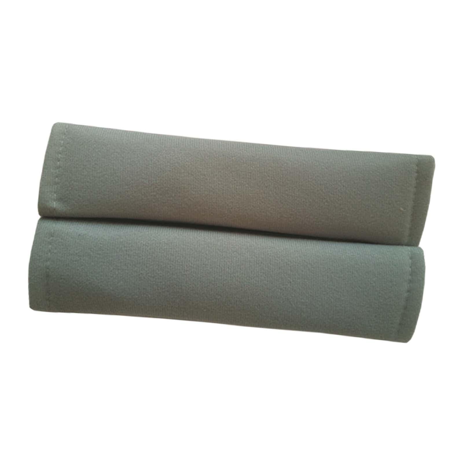 2Pcs Car Safety Belt Strap Shoulder Pad for Automobile Camera Golf Bags Grey