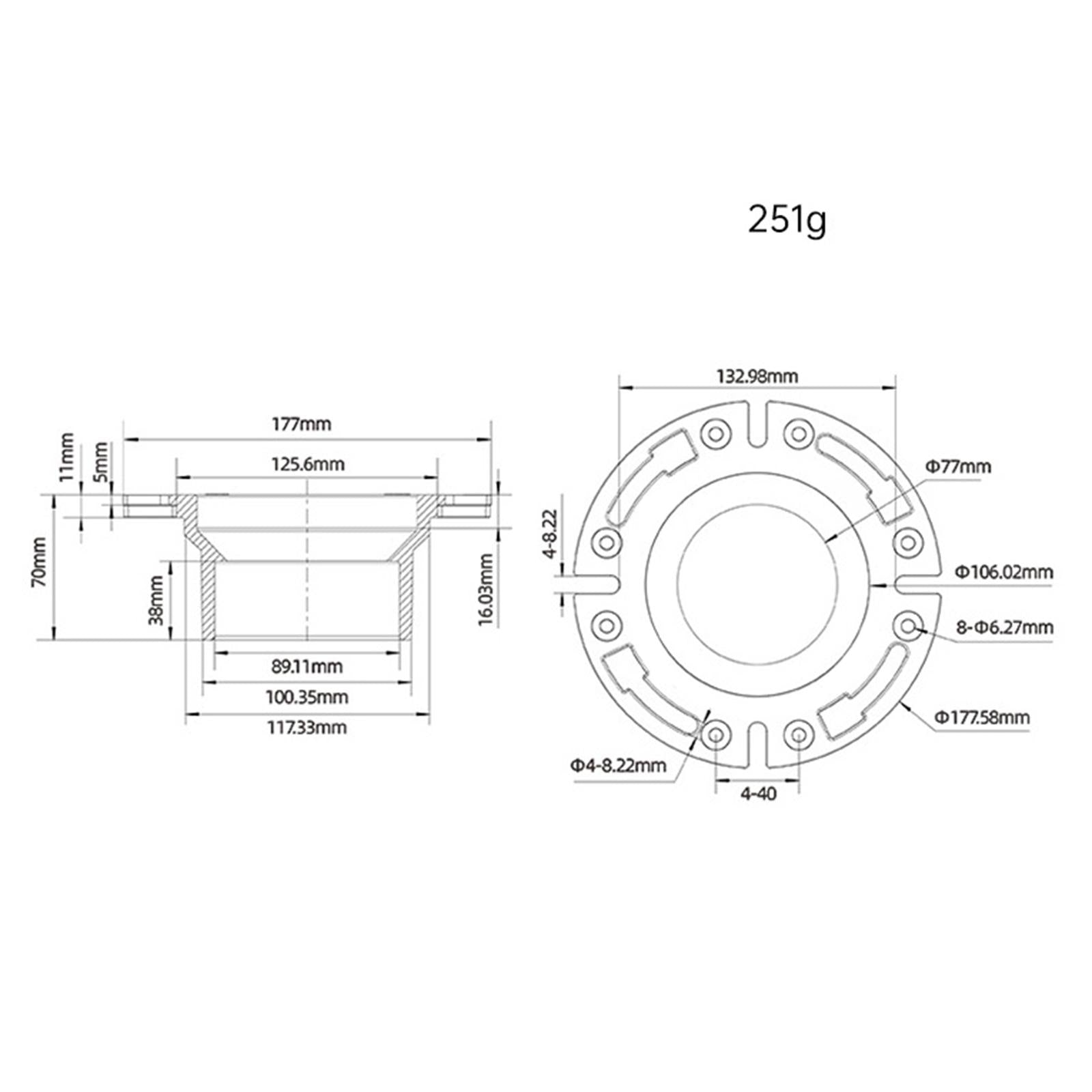 RV Toilet Flange Kit Spare Parts RV Toilet for 3210 3310 4410 4310