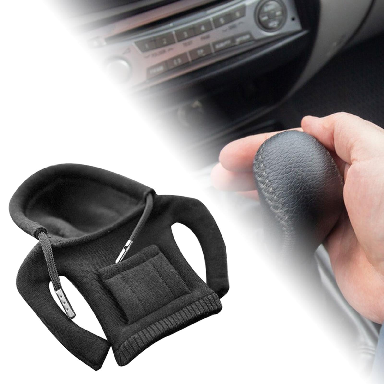 Car Shifter Knob Cover Hoodie Sweatshirt Decoration Cool Shifter Lever Decor Black