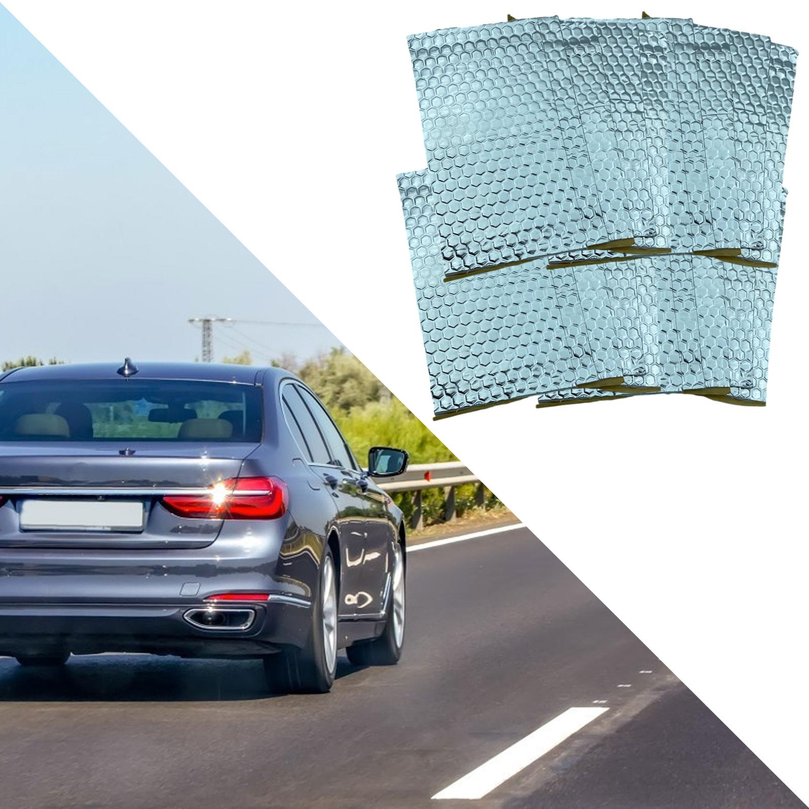 20Pcs Car Sound Deadening Mat Car Hood Trim Heat Sheet Sound Insulation Pad Silver