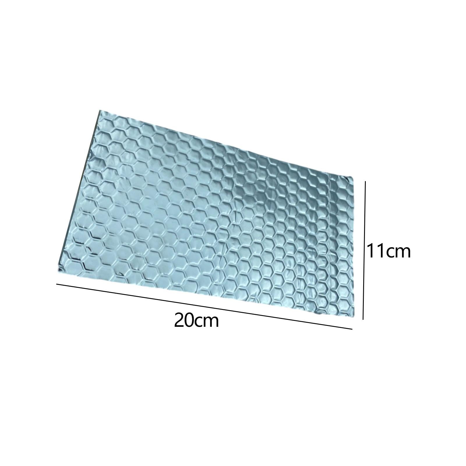 20Pcs Car Sound Deadening Mat Car Hood Trim Heat Sheet Sound Insulation Pad Silver