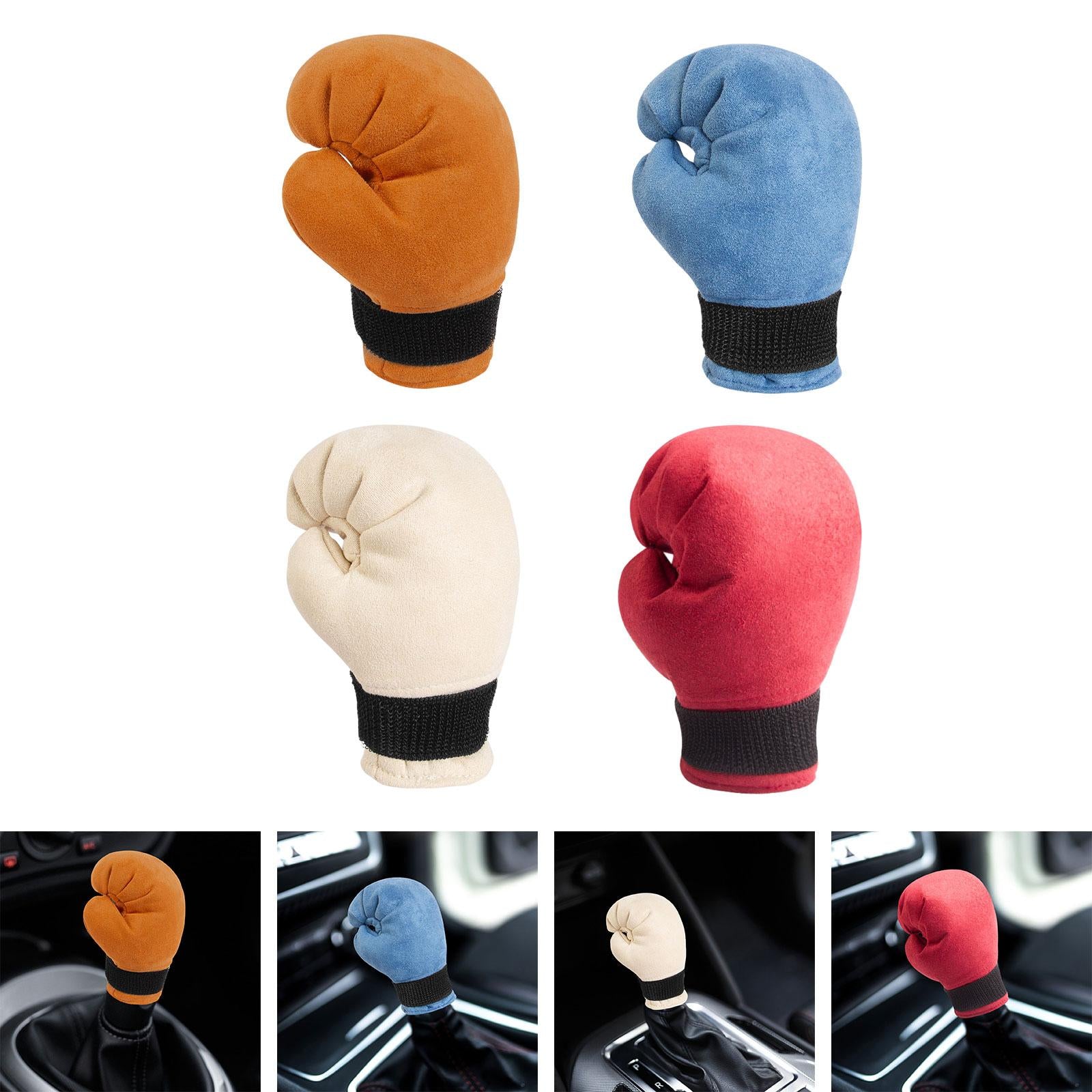 Boxing Shifter Knob Cover Gear Shifter Cover for Car Shifter/ Women Man Brown