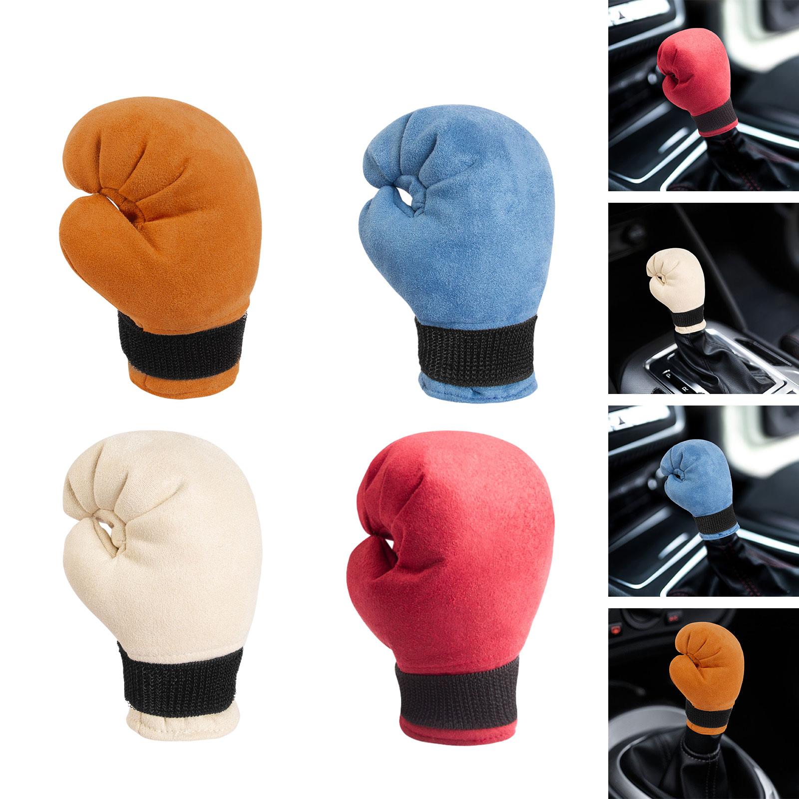 Boxing Shifter Knob Cover Gear Shifter Cover for Car Shifter/ Women Man Brown