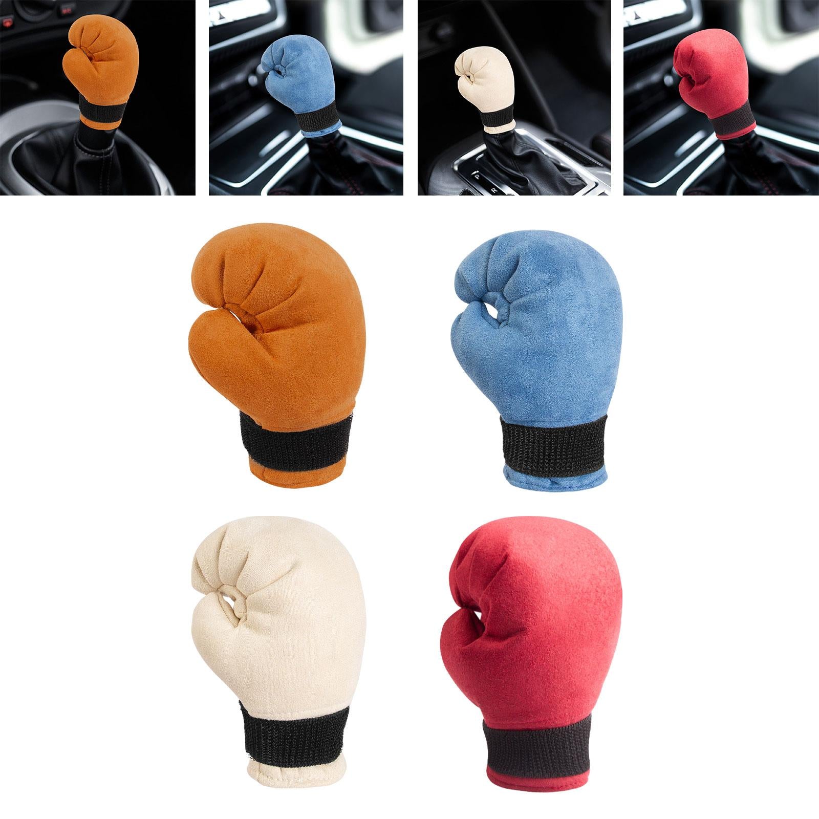 Boxing Shifter Knob Cover Gear Shifter Cover for Car Shifter/ Women Man Brown