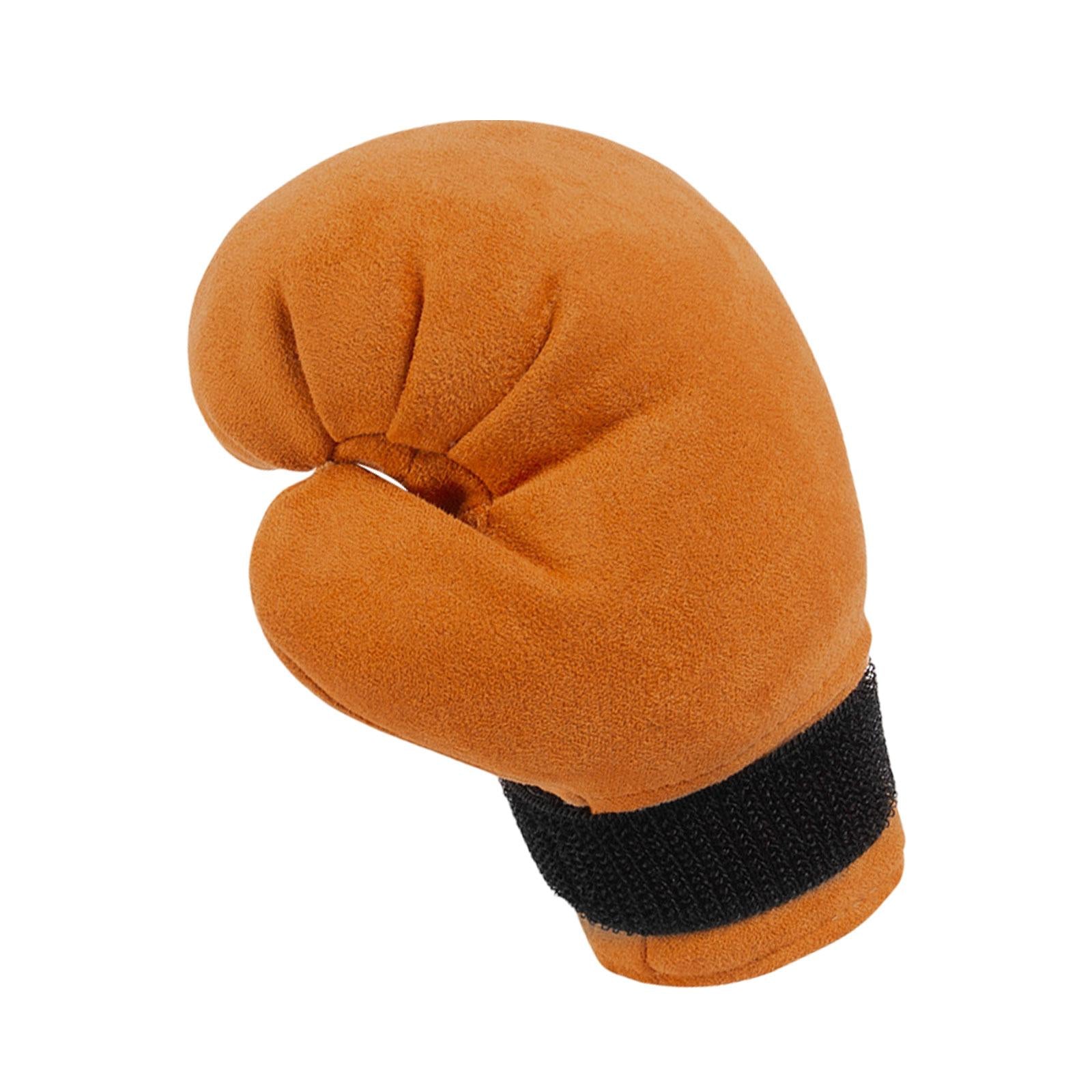 Boxing Shifter Knob Cover Gear Shifter Cover for Car Shifter/ Women Man Brown