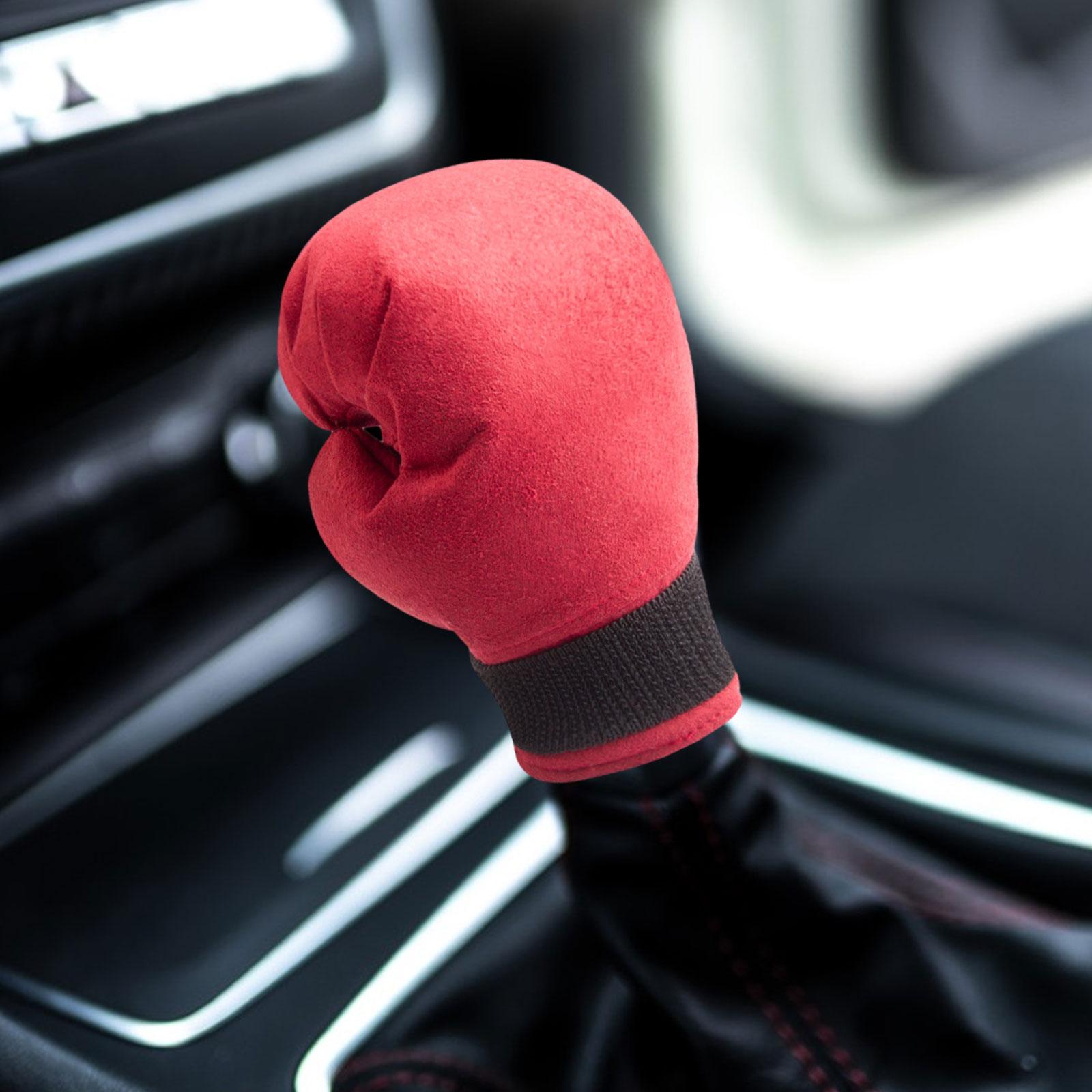 Boxing Shifter Knob Cover Gear Shifter Cover for Car Shifter/ Women Man Red