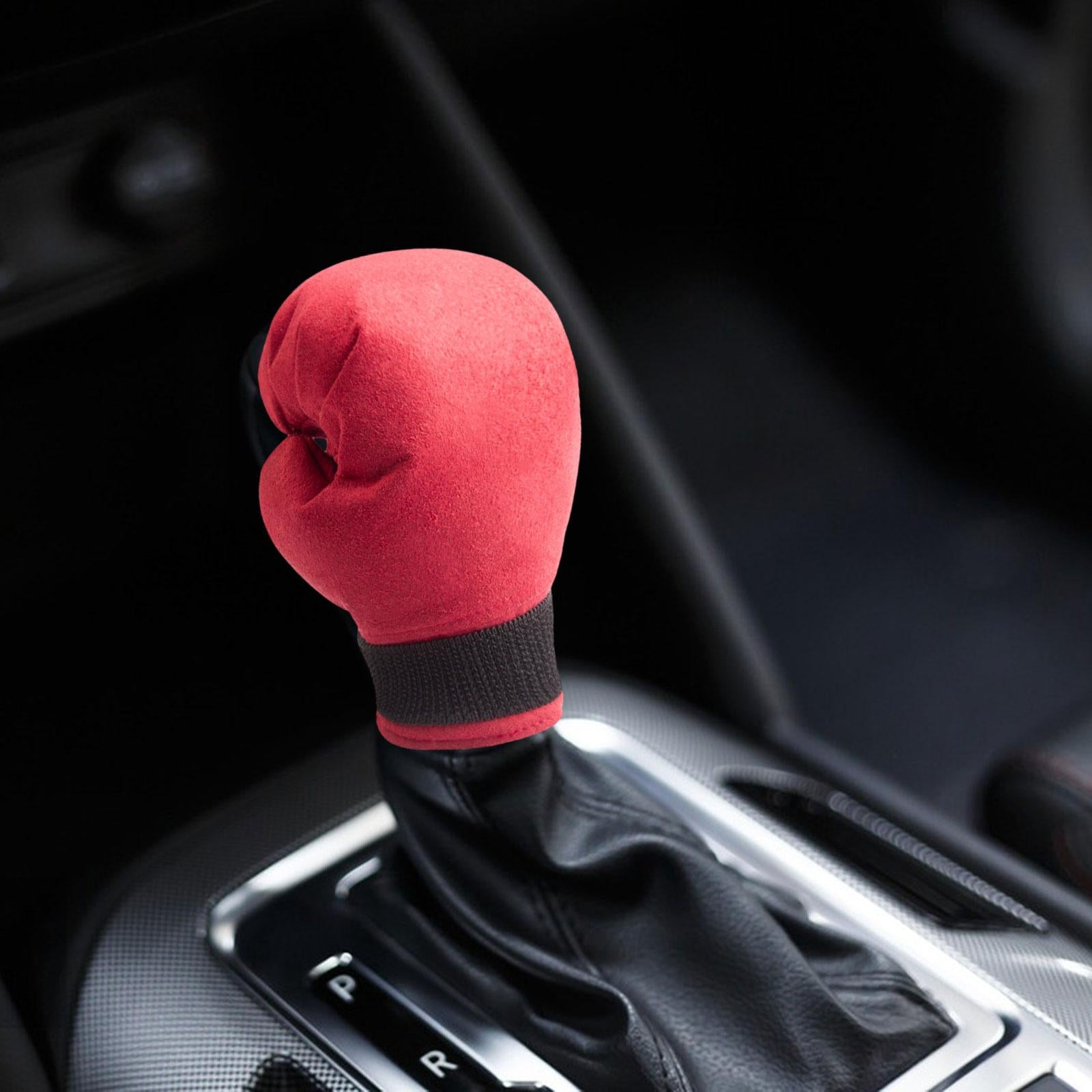Boxing Shifter Knob Cover Gear Shifter Cover for Car Shifter/ Women Man Red