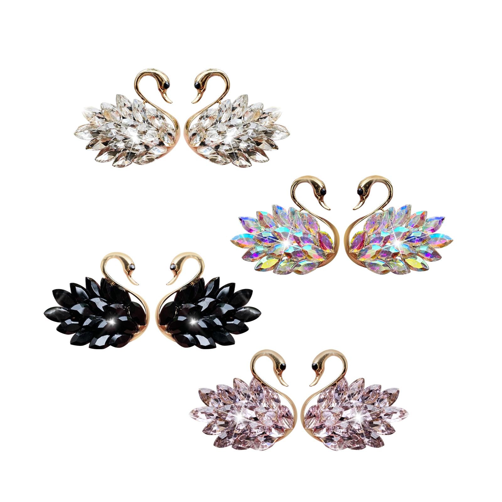 2x Car Air Outlet Fresheners Diffuser Clip Modern with Sparkling Rhinestones White