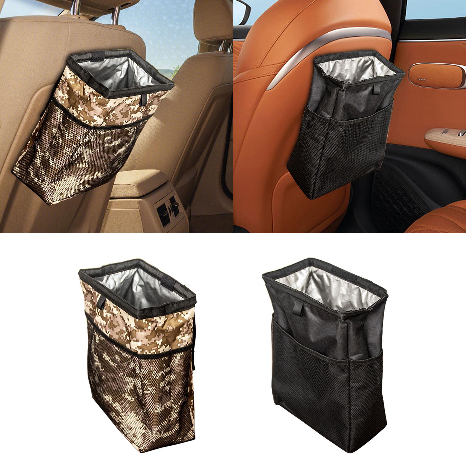 Foldable Car Garbage Can Leakproof Multipurpose Sturdy Car Hanging Trash Bag Colorful