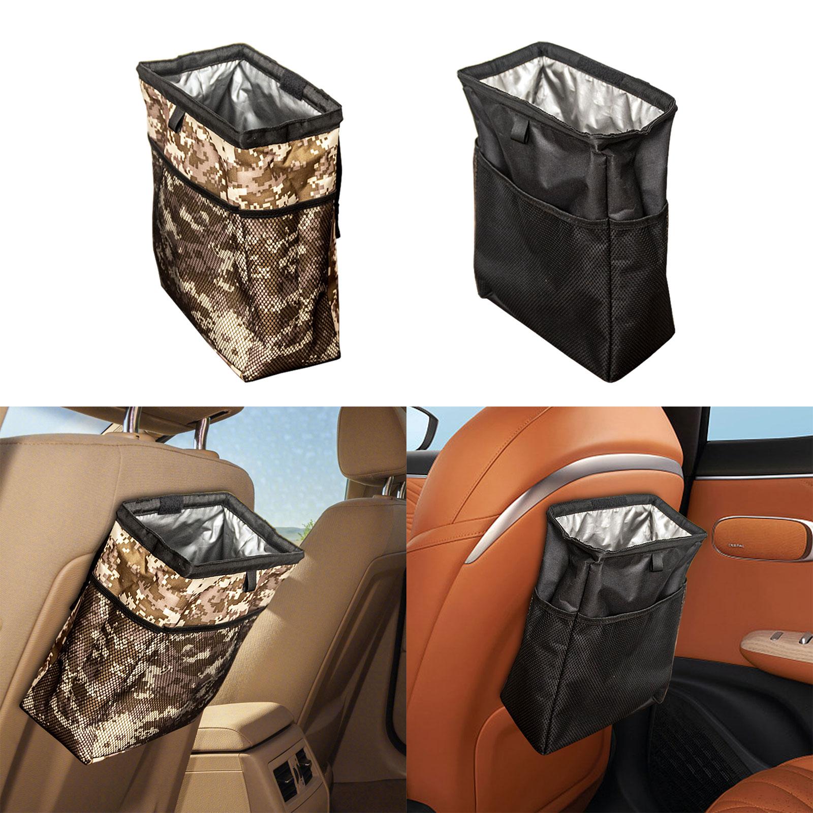 Foldable Car Garbage Can Leakproof Multipurpose Sturdy Car Hanging Trash Bag Colorful