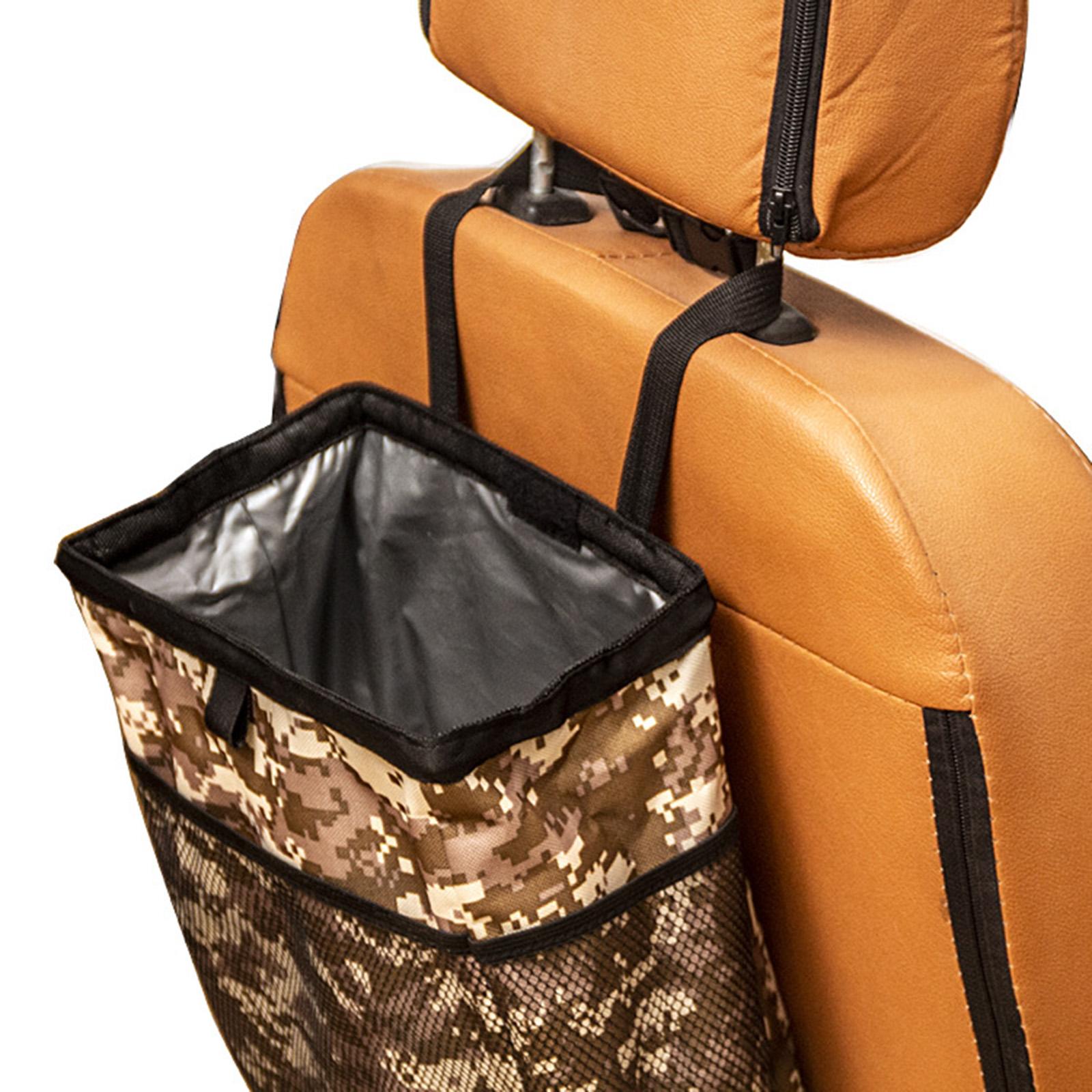Foldable Car Garbage Can Leakproof Multipurpose Sturdy Car Hanging Trash Bag Colorful