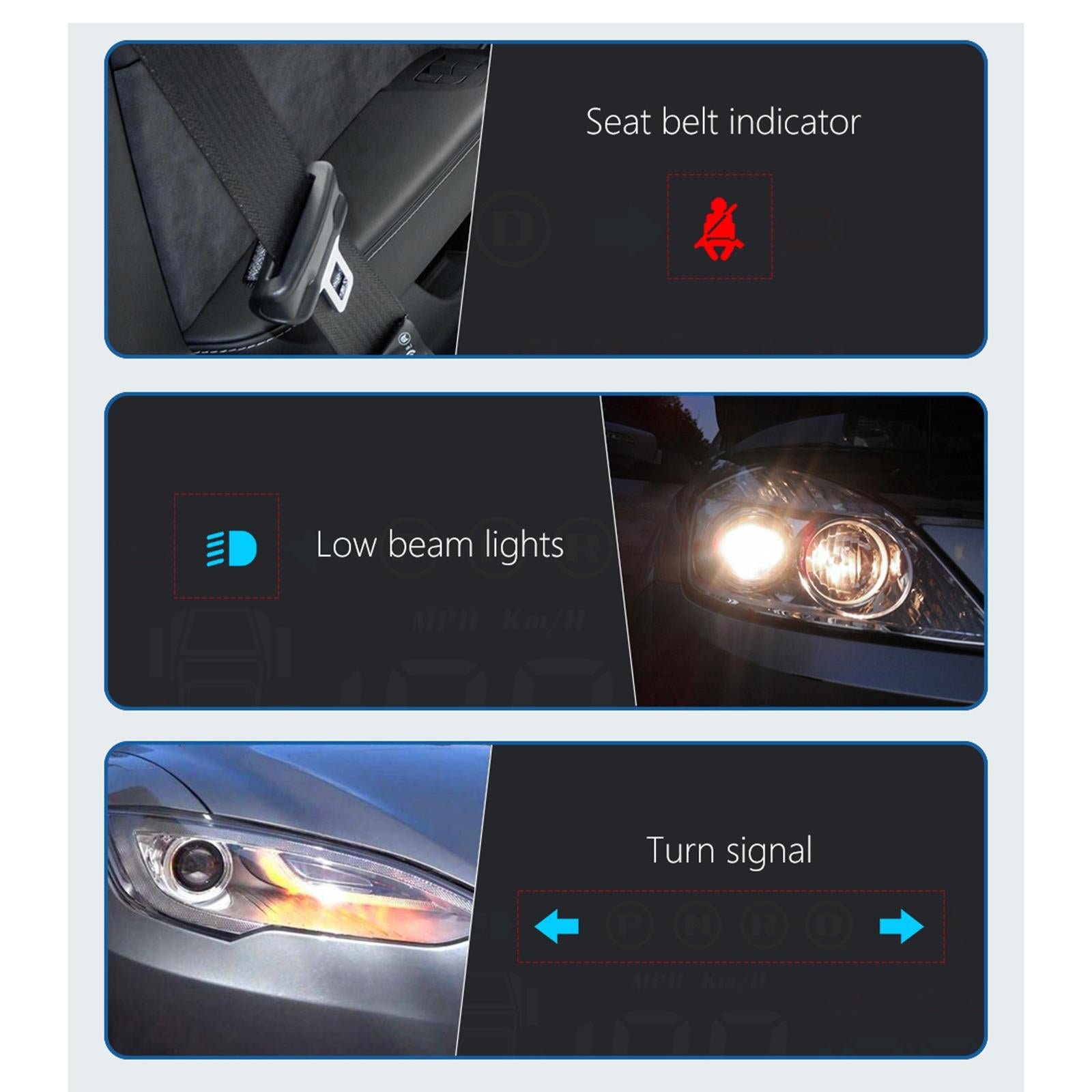 Car Head up Display Multifunctional Speed for Model Y Car Outside