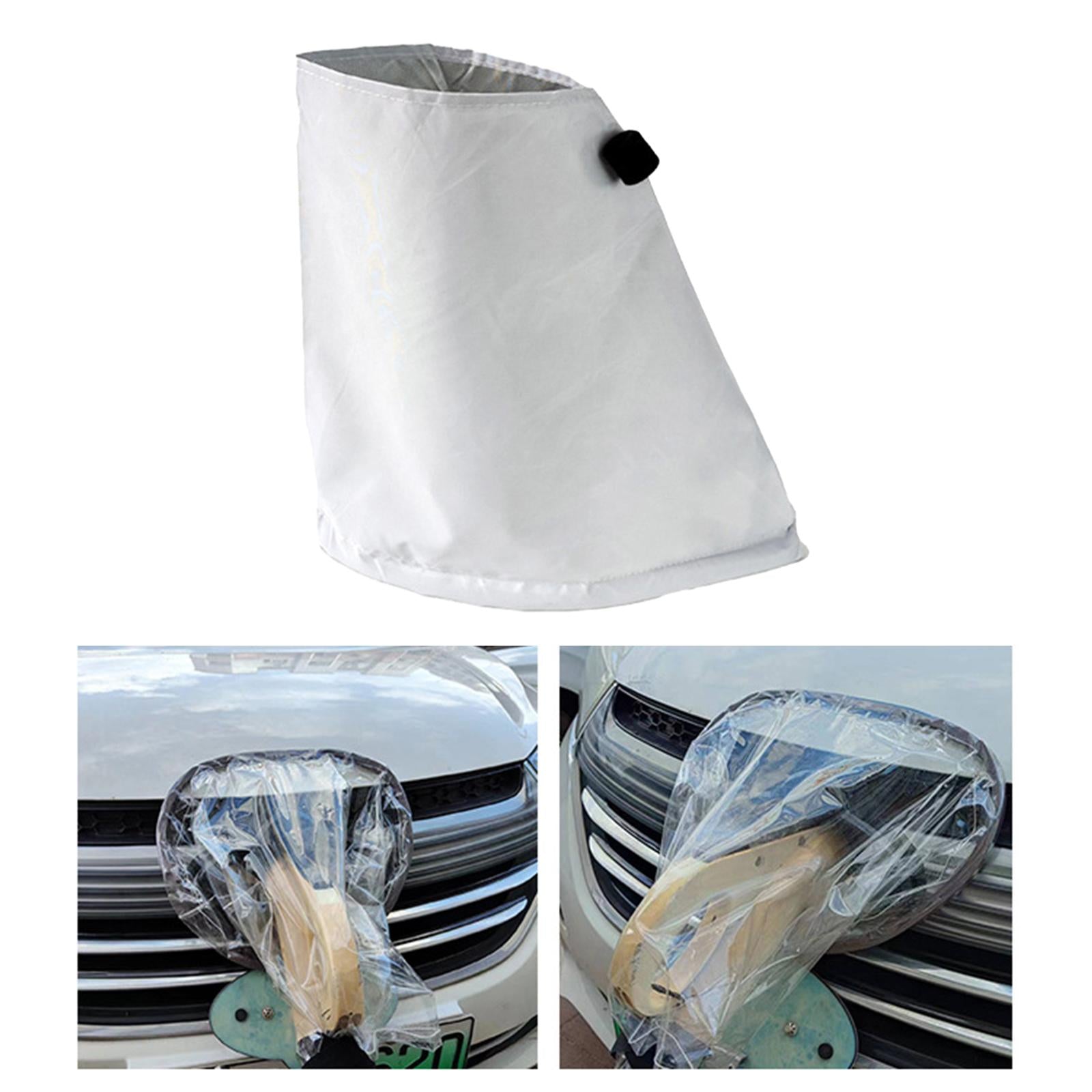 Car Charging Port Cover Dustproof Heat Insulation EV Charger Cover White Gray