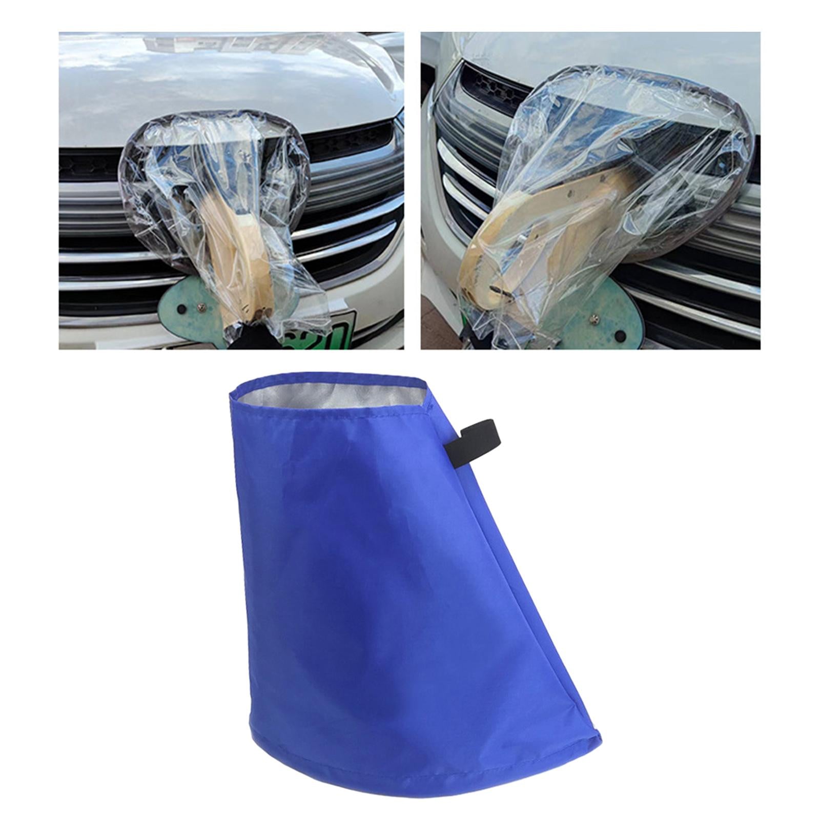 Car Charging Port Cover Dustproof Heat Insulation EV Charger Cover Blue