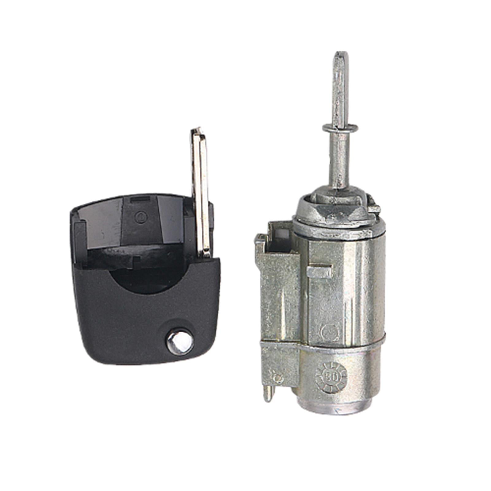 Left Door Lock Cylinder with Key Metal High Performance for Audi A6 A6L Folding Key