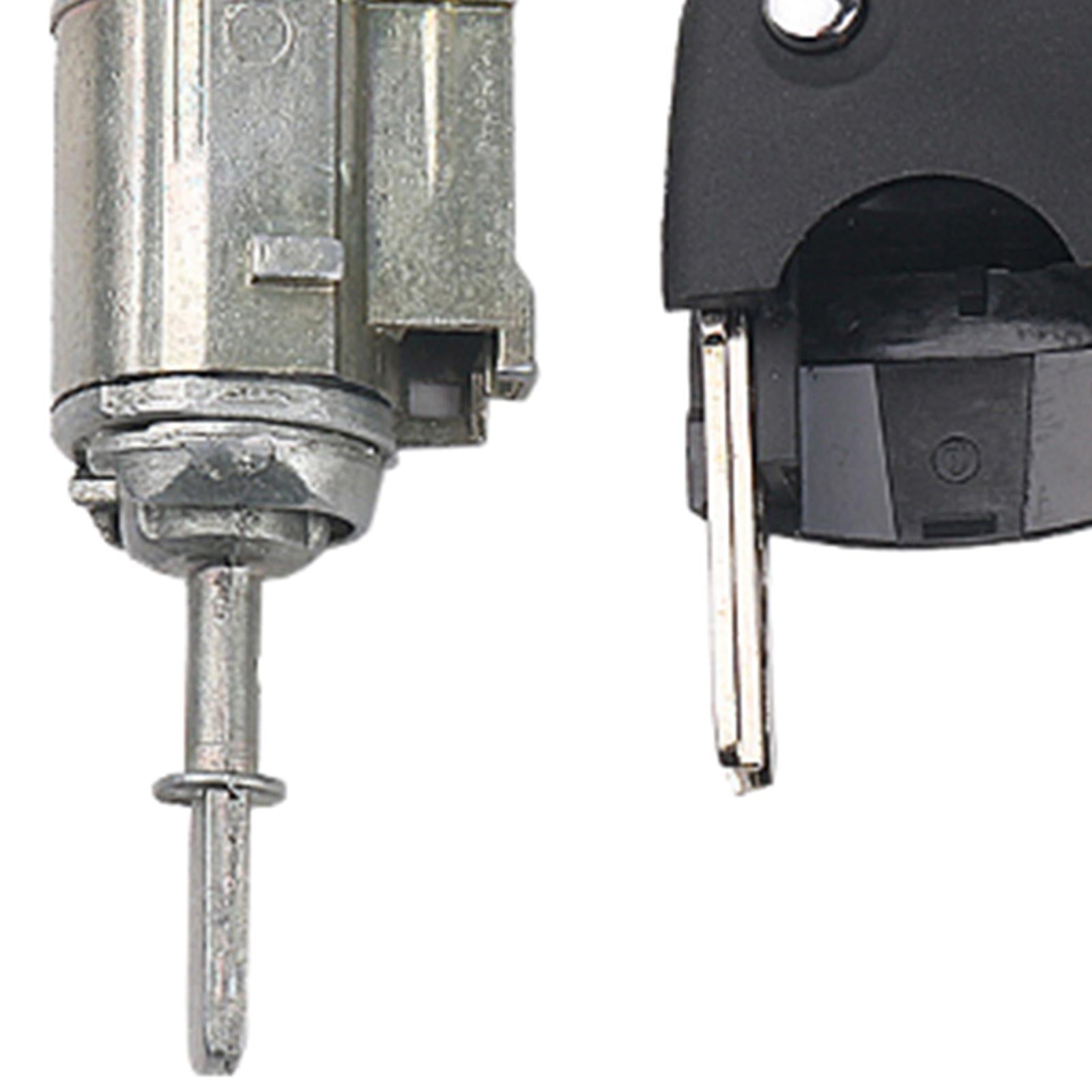 Left Door Lock Cylinder with Key Metal High Performance for Audi A6 A6L Folding Key
