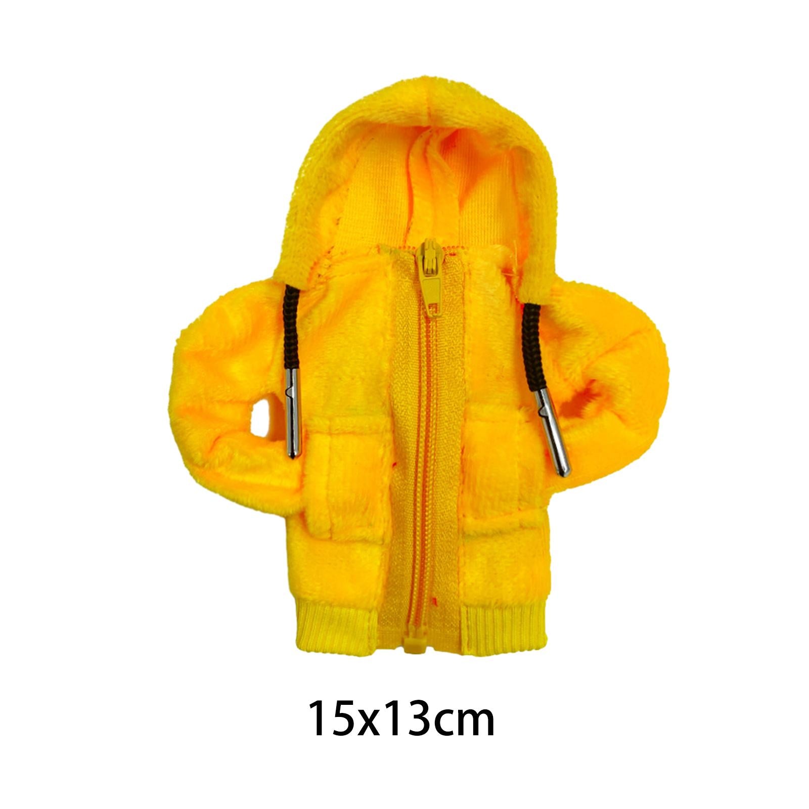Car Gear Shift Cover Hoodie Soft Funny Fashion Unique Car Shifter Knob Cover Yellow