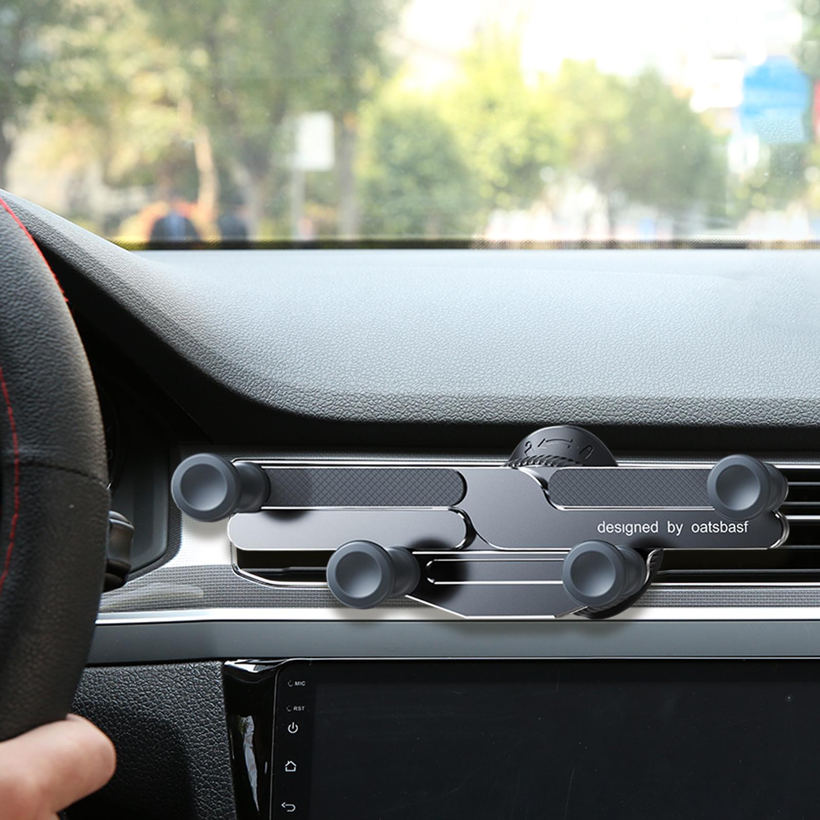 Car Vent Phone Mount Mini Compact Auto Accessories Air Vent Car Phone Holder Gray
