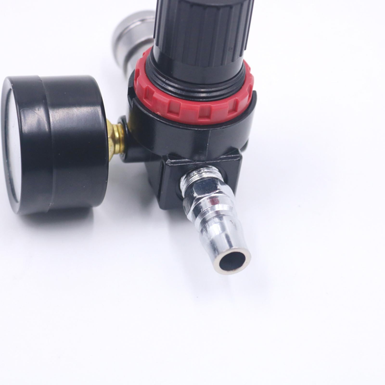 1/4“ Paint Sprayer Air Pressure Regulator with Gauge for Pneumatic Tool