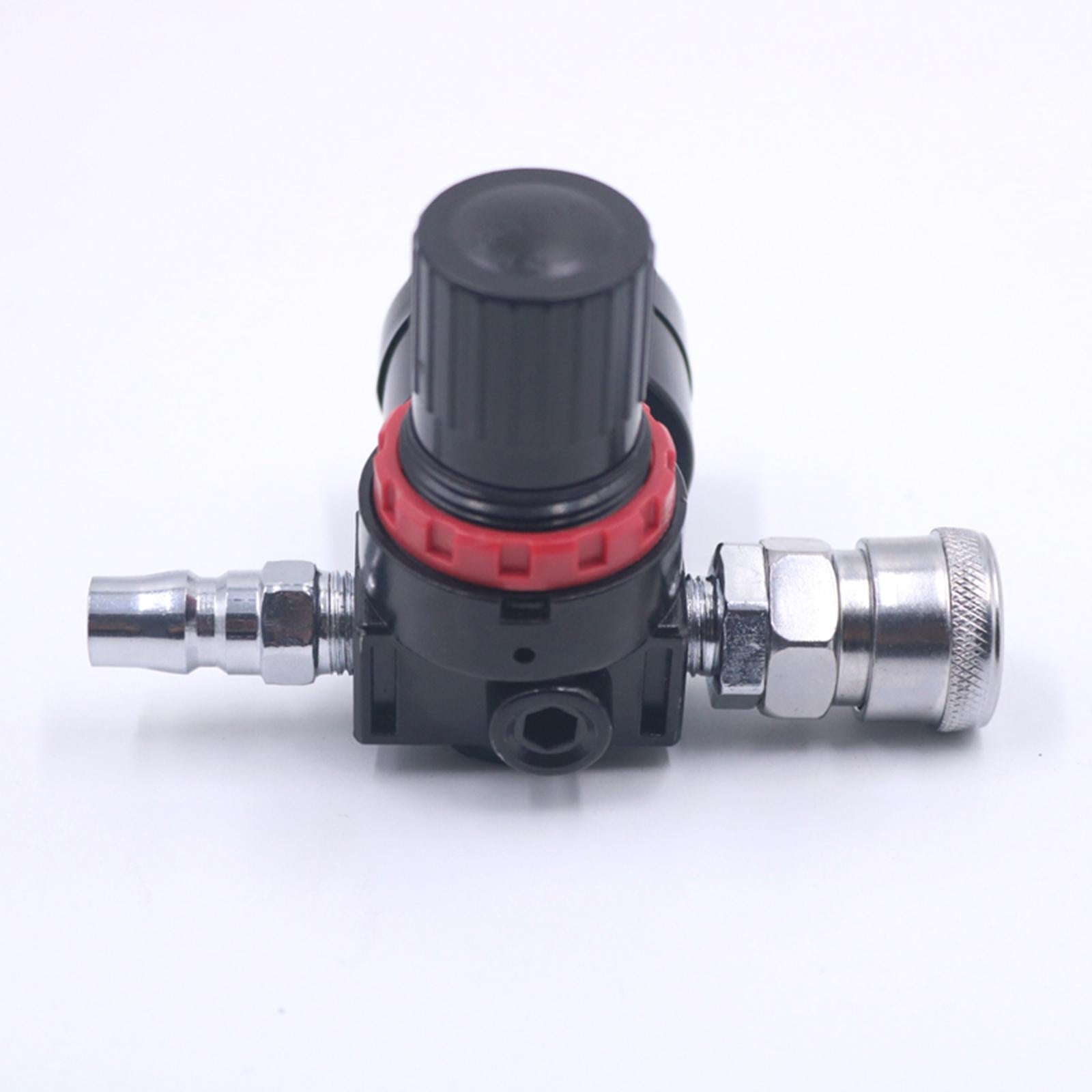 1/4“ Paint Sprayer Air Pressure Regulator with Gauge for Pneumatic Tool