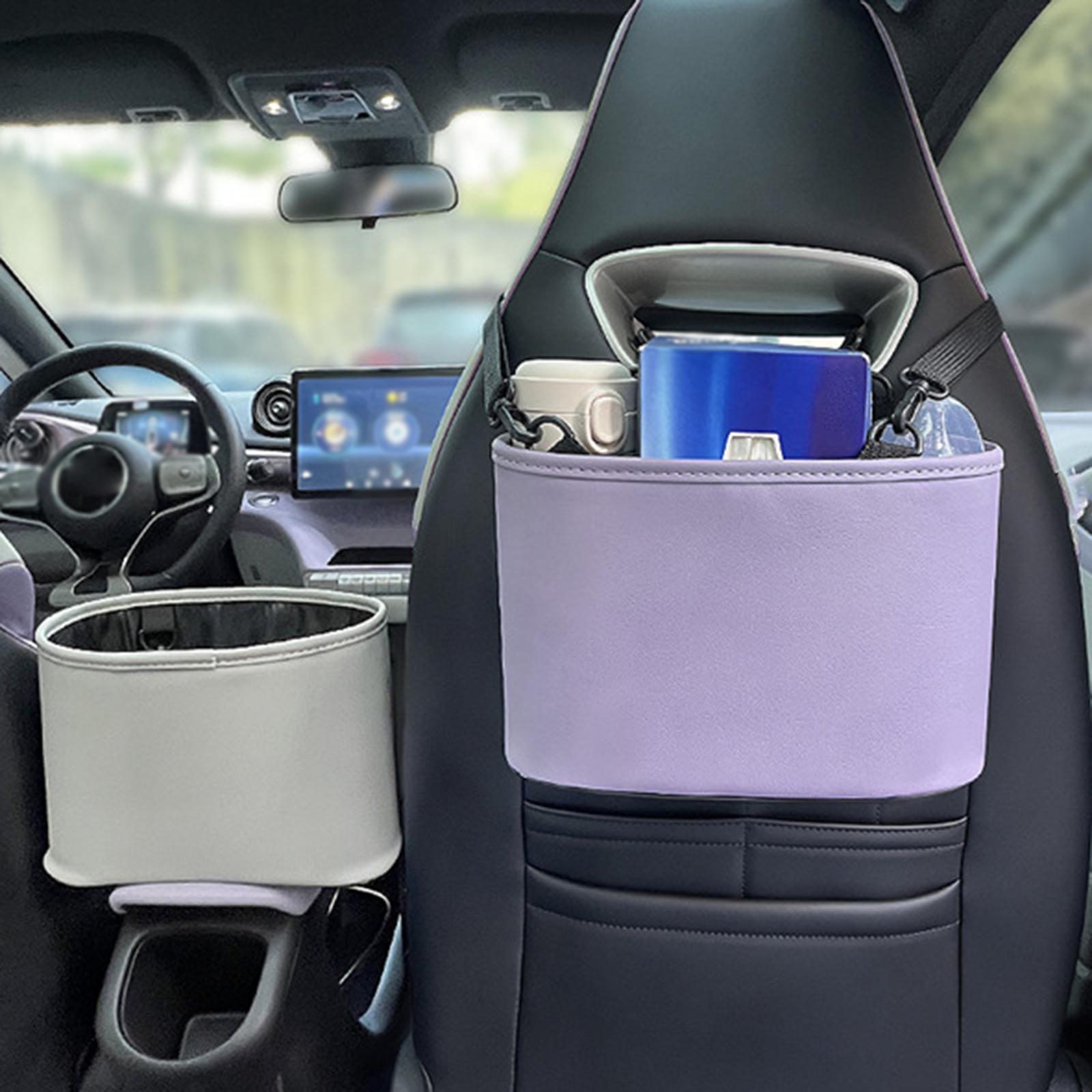 Car Rear Seat Back Storage Bag Interior Accessories Car Backseat Organizer Purple