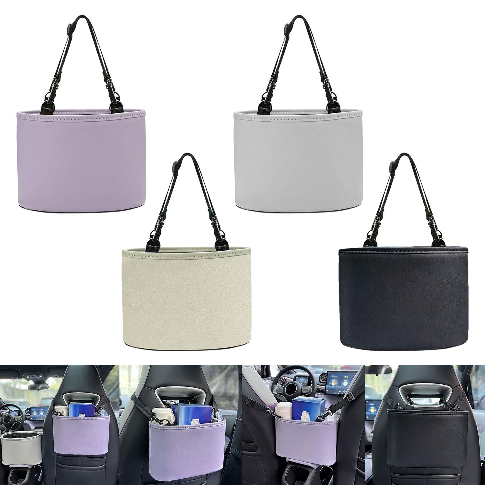 Car Rear Seat Back Storage Bag Interior Accessories Car Backseat Organizer Purple