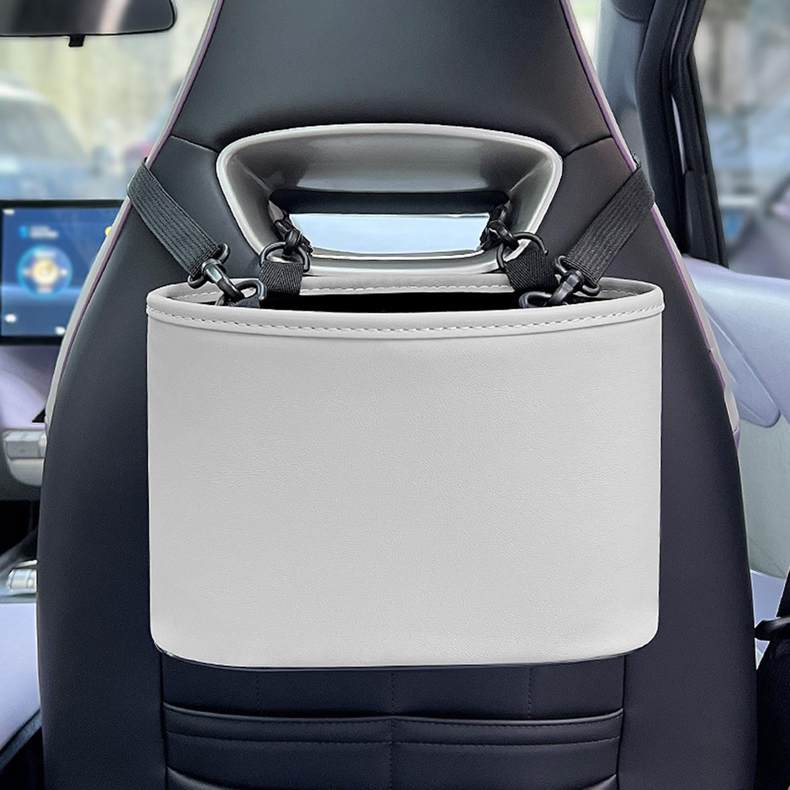 Car Rear Seat Back Storage Bag Interior Accessories Car Backseat Organizer Gray