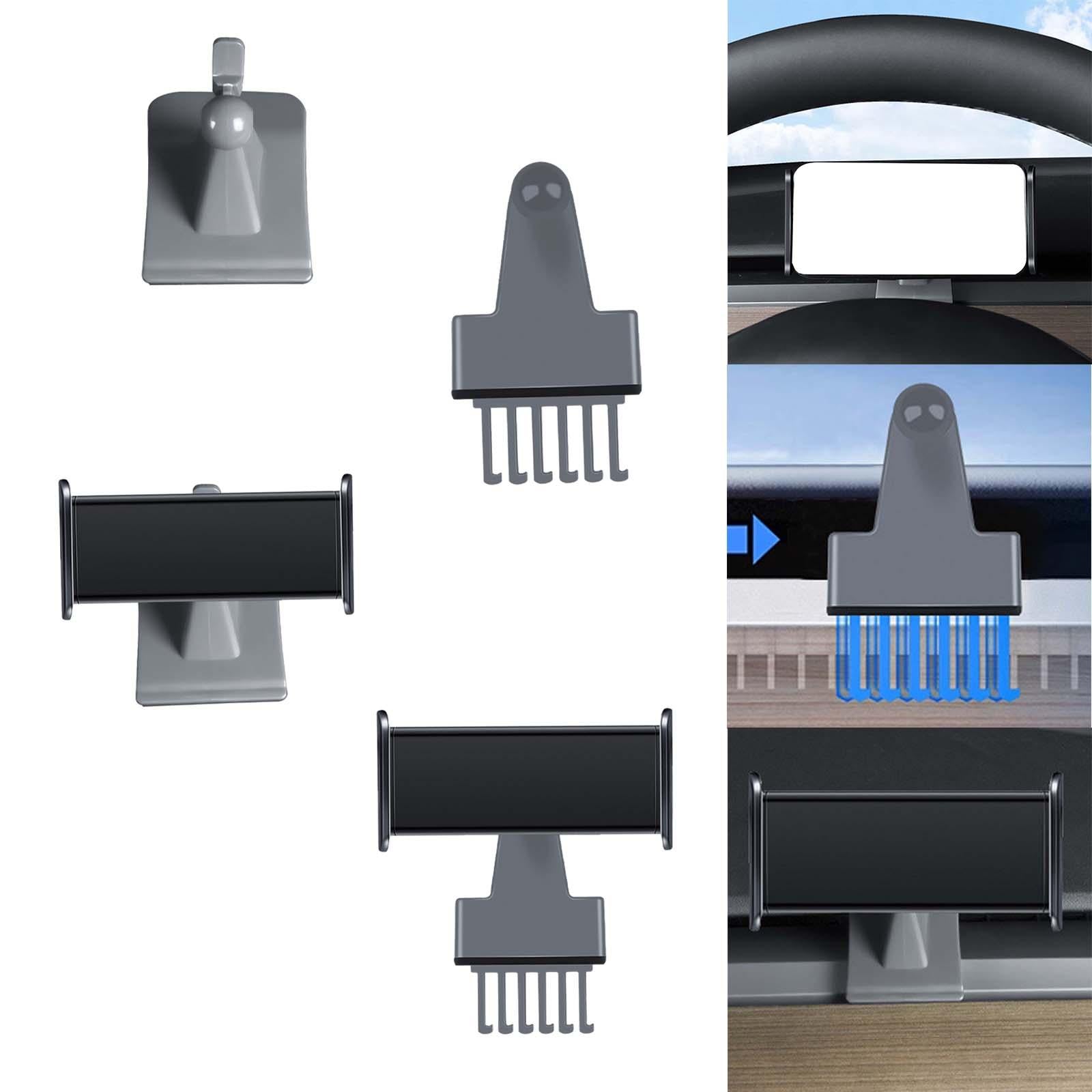 Car Phone Mount Holder Air Vent Mount for Tesla Model Y / 3 Accessories Spring Clip Base