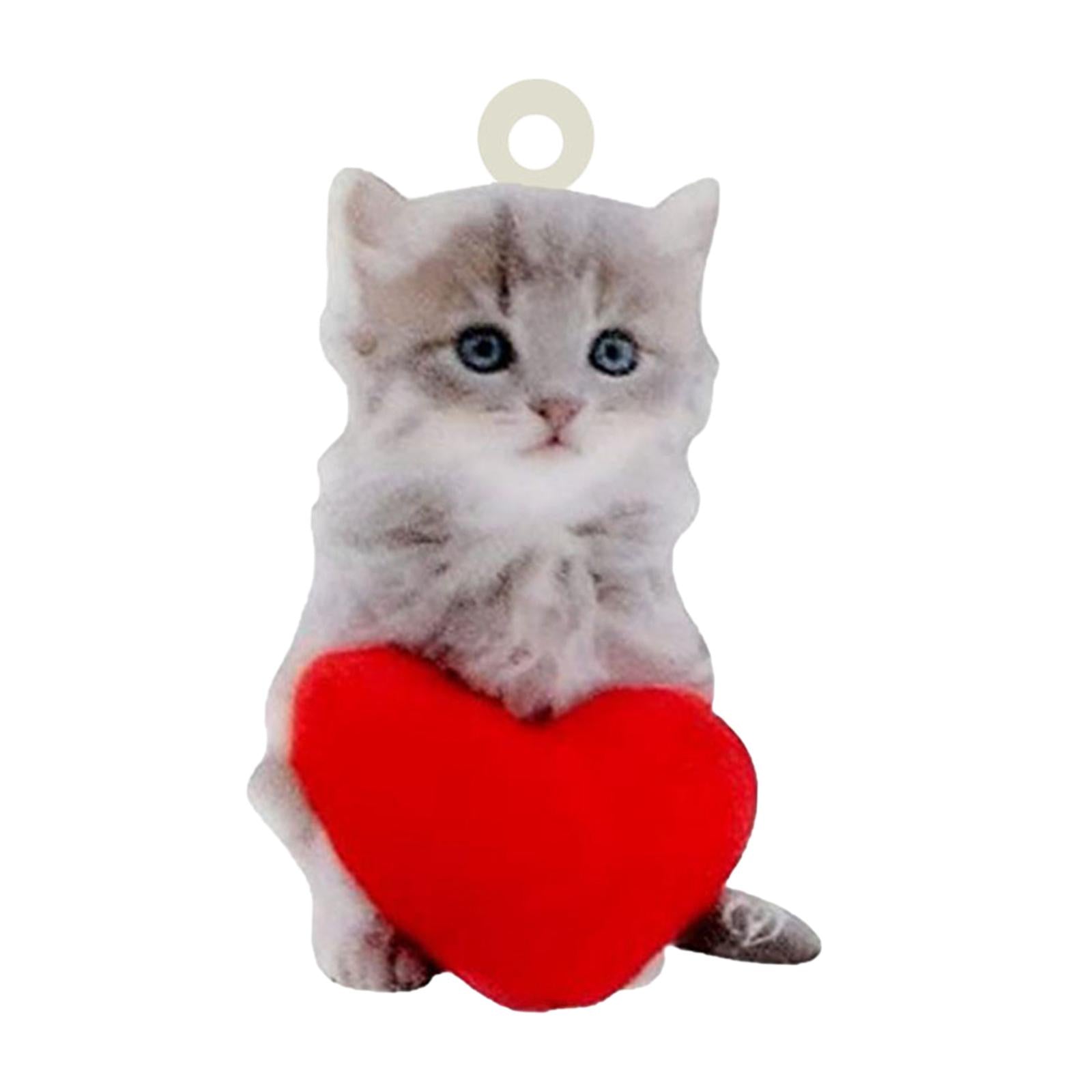Lovely Cat Car Rear View Mirror Hanging Pendant for Office Desk Durable
