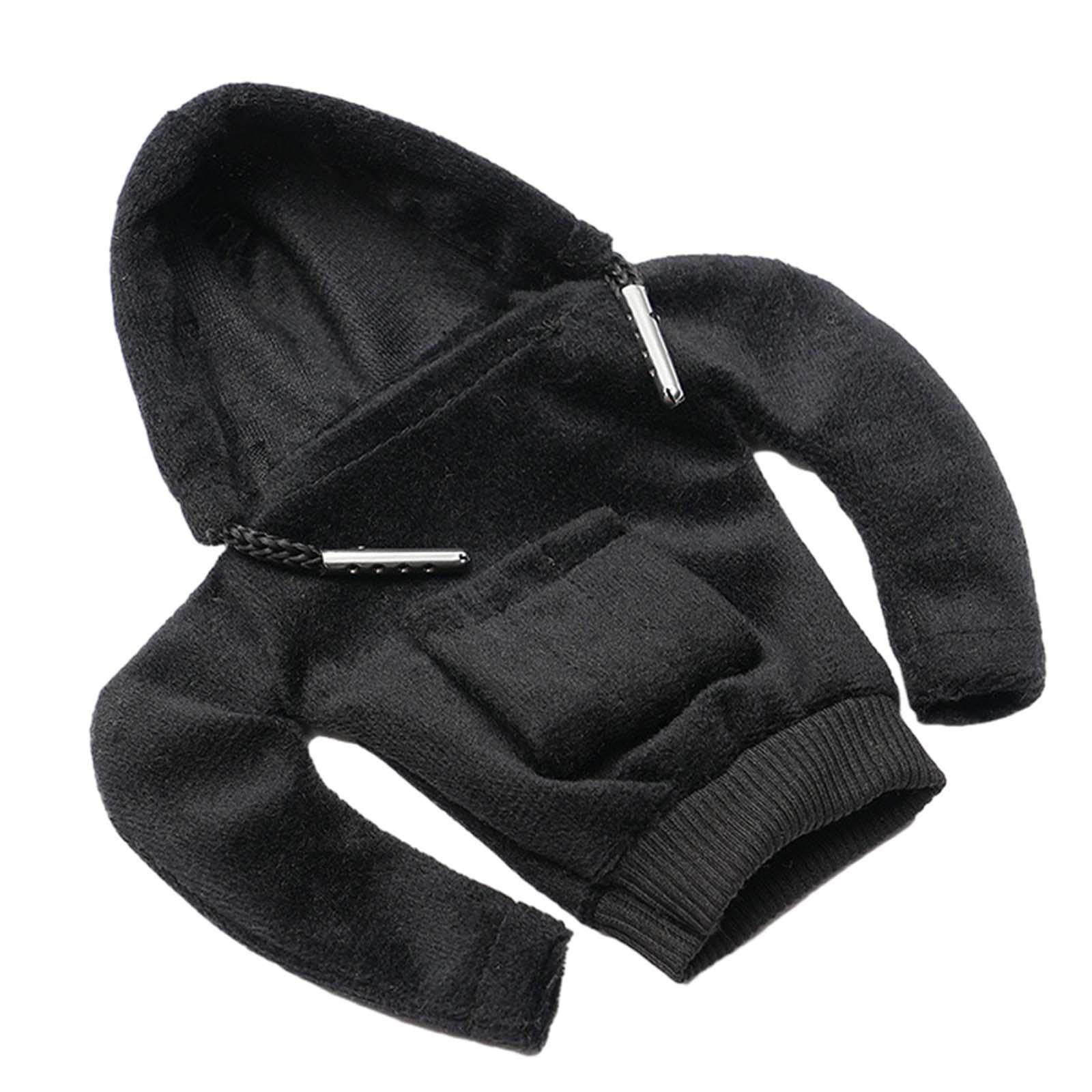 Automotive Gear Shift Knob Cover Soft Funny Hoodie Shifter Knob Hoodie Cover Black